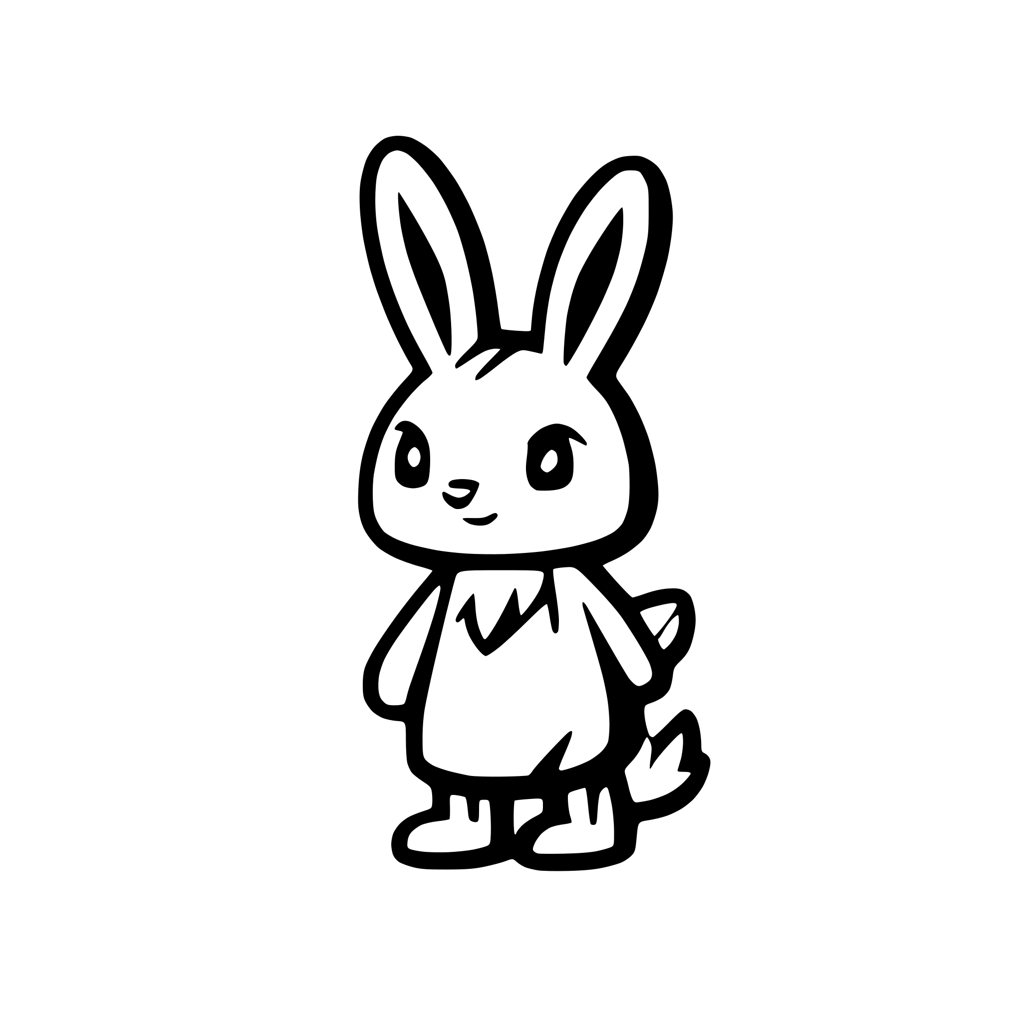 AI-generated SVG of 'rabbit'
