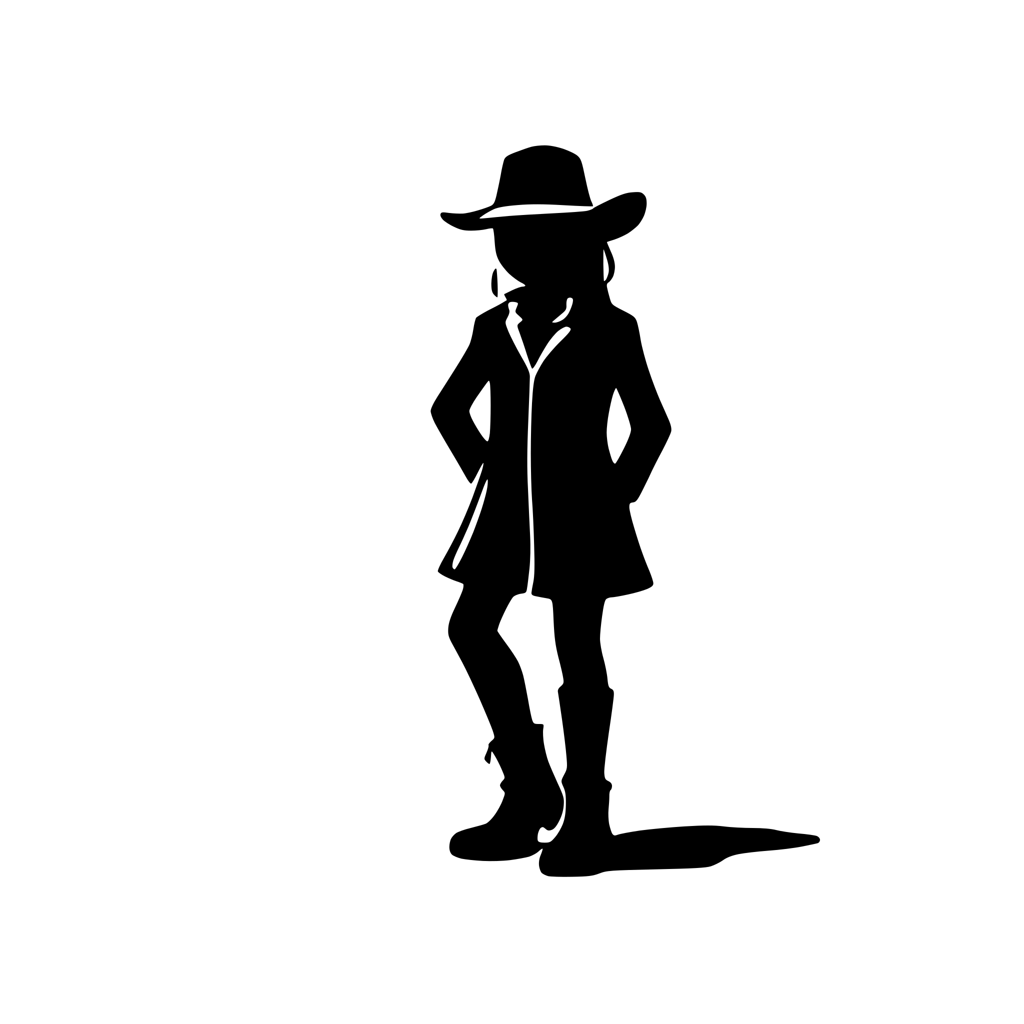 AI-generated SVG of a cowboy hat and boots
