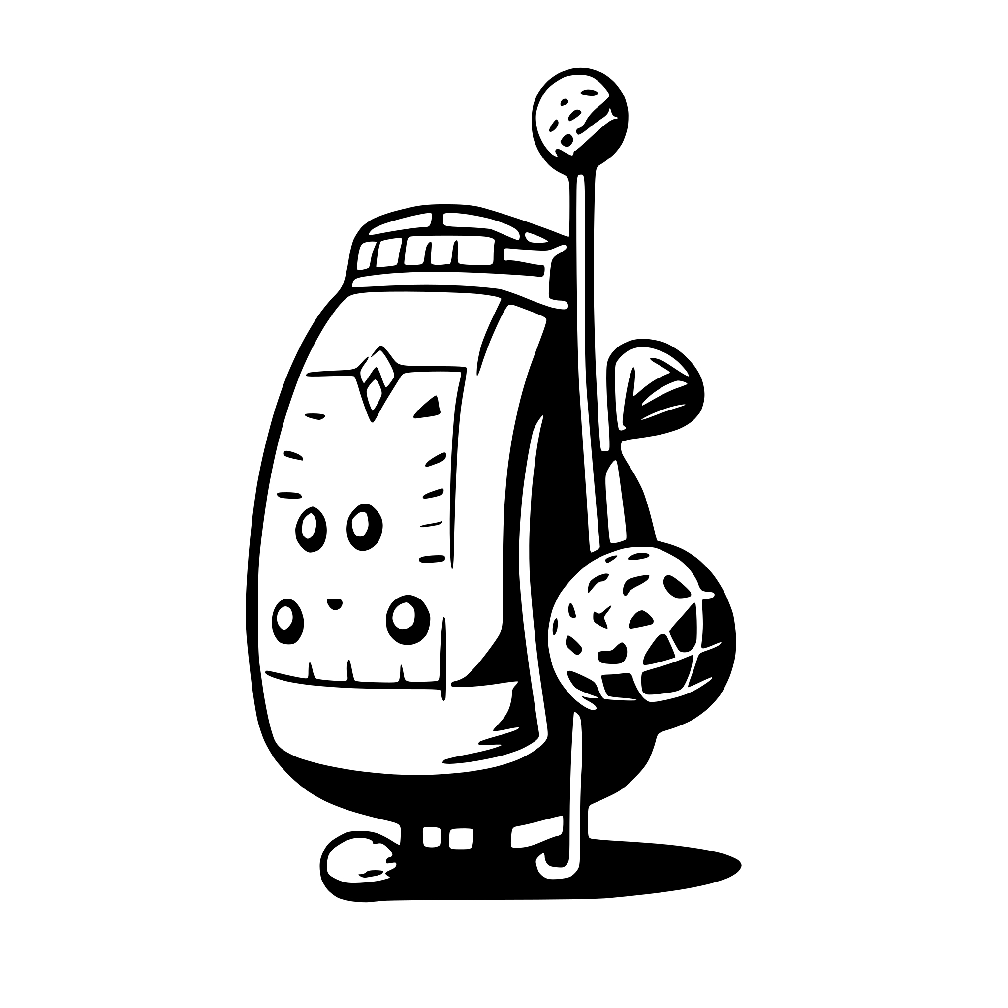 AI-generated SVG of a golf bag balls