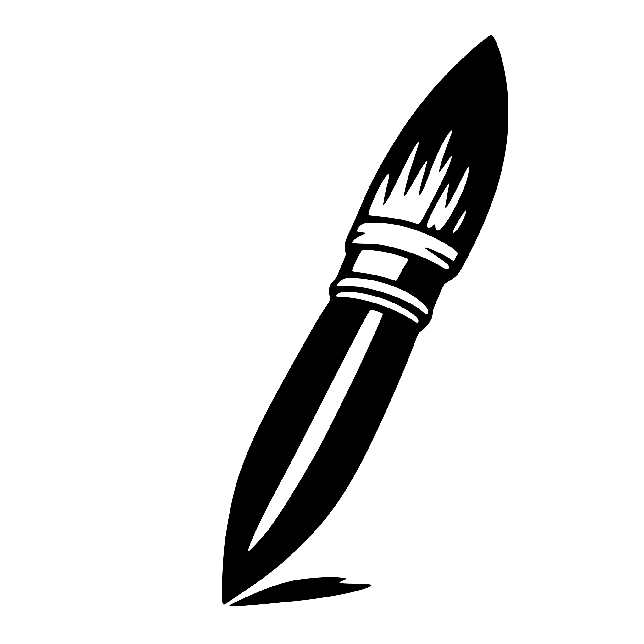 AI-generated SVG of a paintbrush