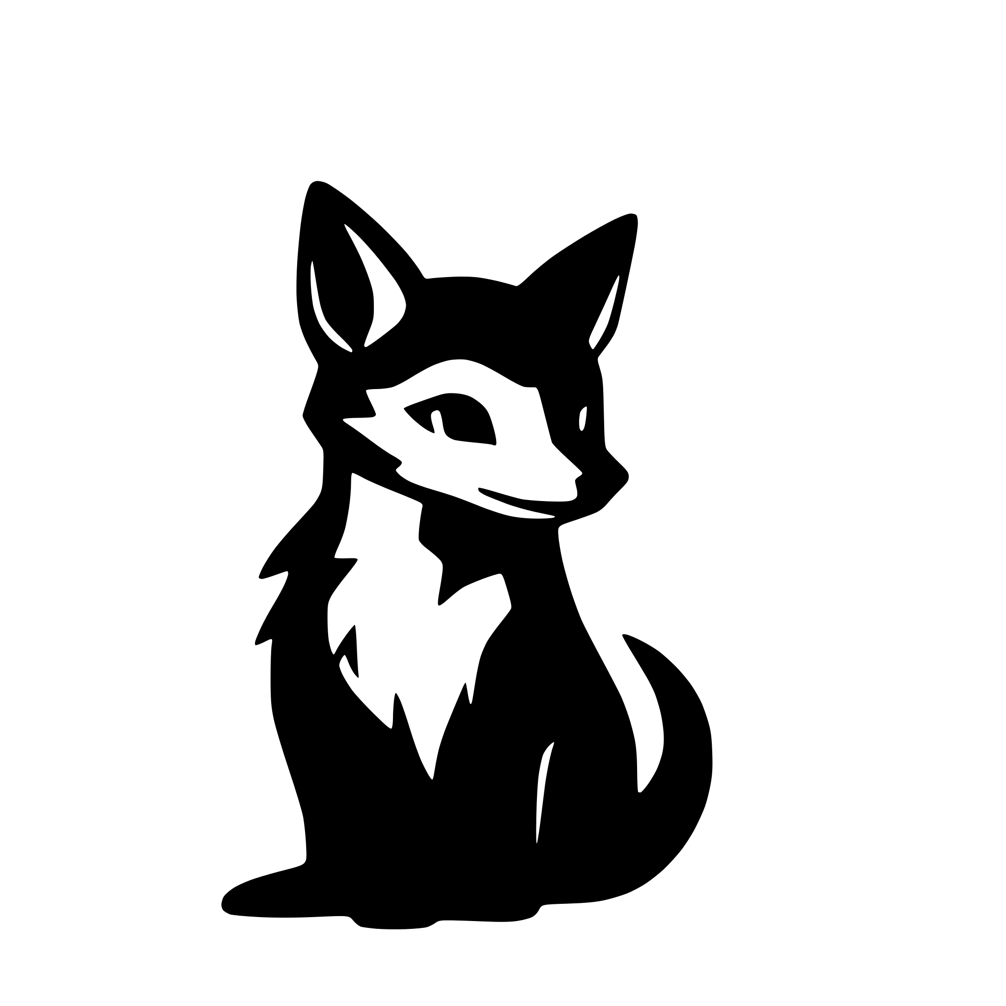 AI-generated SVG of 'fox'