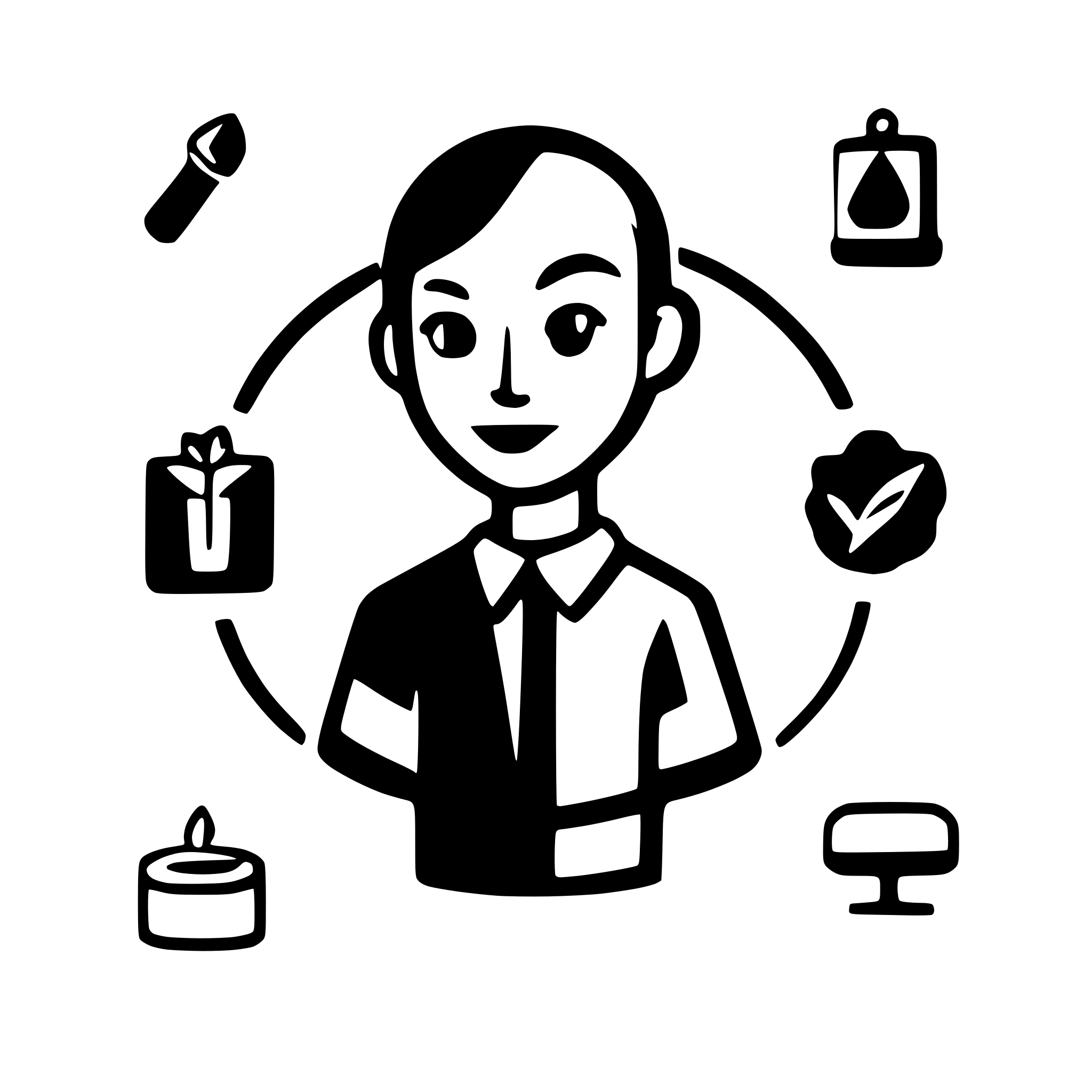 AI-generated SVG of a soft skills icons for problem solving, productive, self-learner. make them minimalist and keep them all within the same theme. make sure they are seperate files.