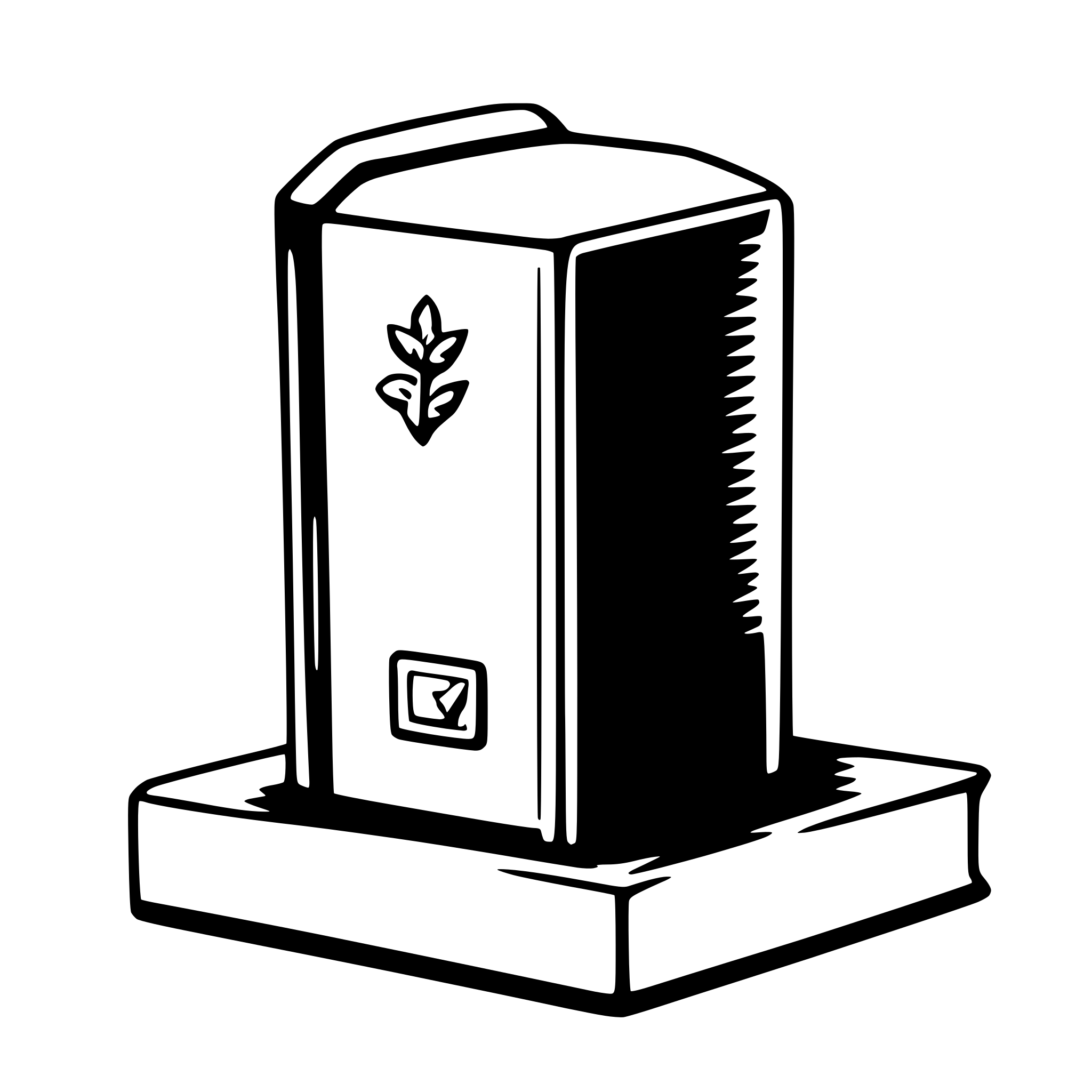 AI-generated SVG of a book