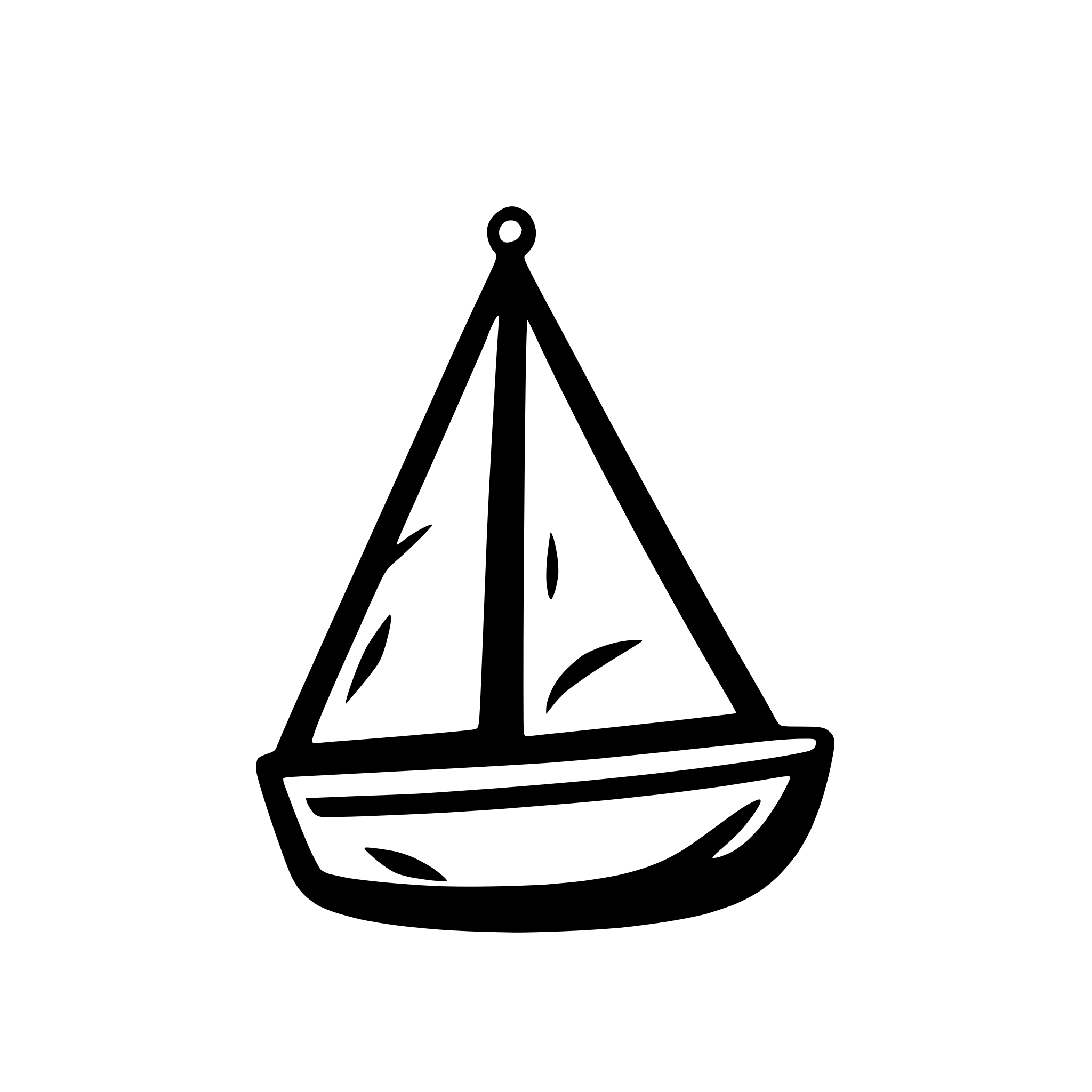 AI-generated SVG of 'sailboat on calm water'