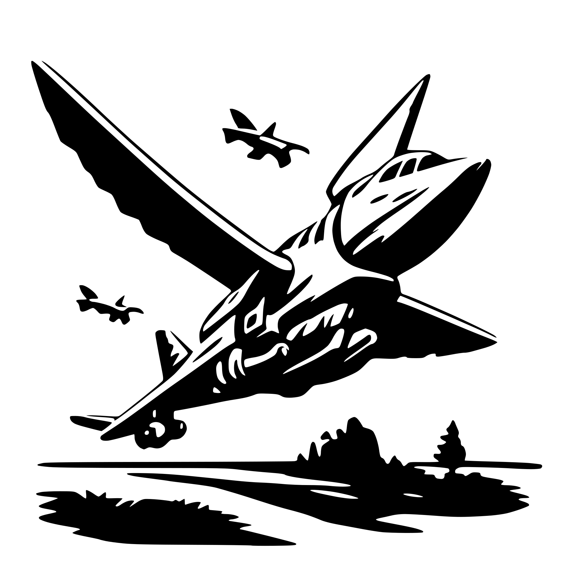 AI-generated SVG of a Air Raptor