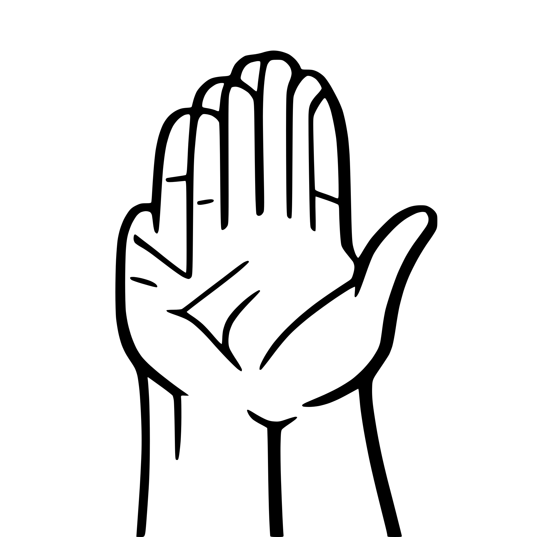 AI-generated SVG of a hands cupped