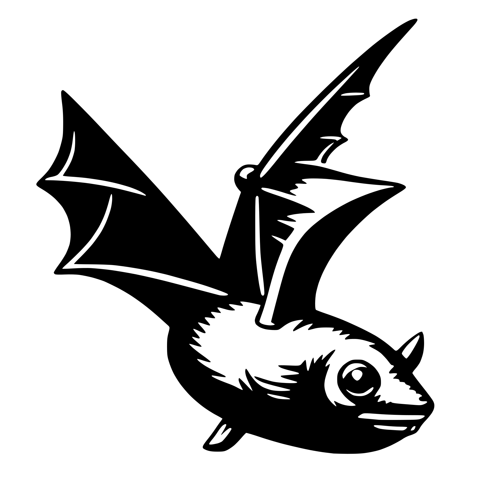 AI-generated SVG of 'bat'