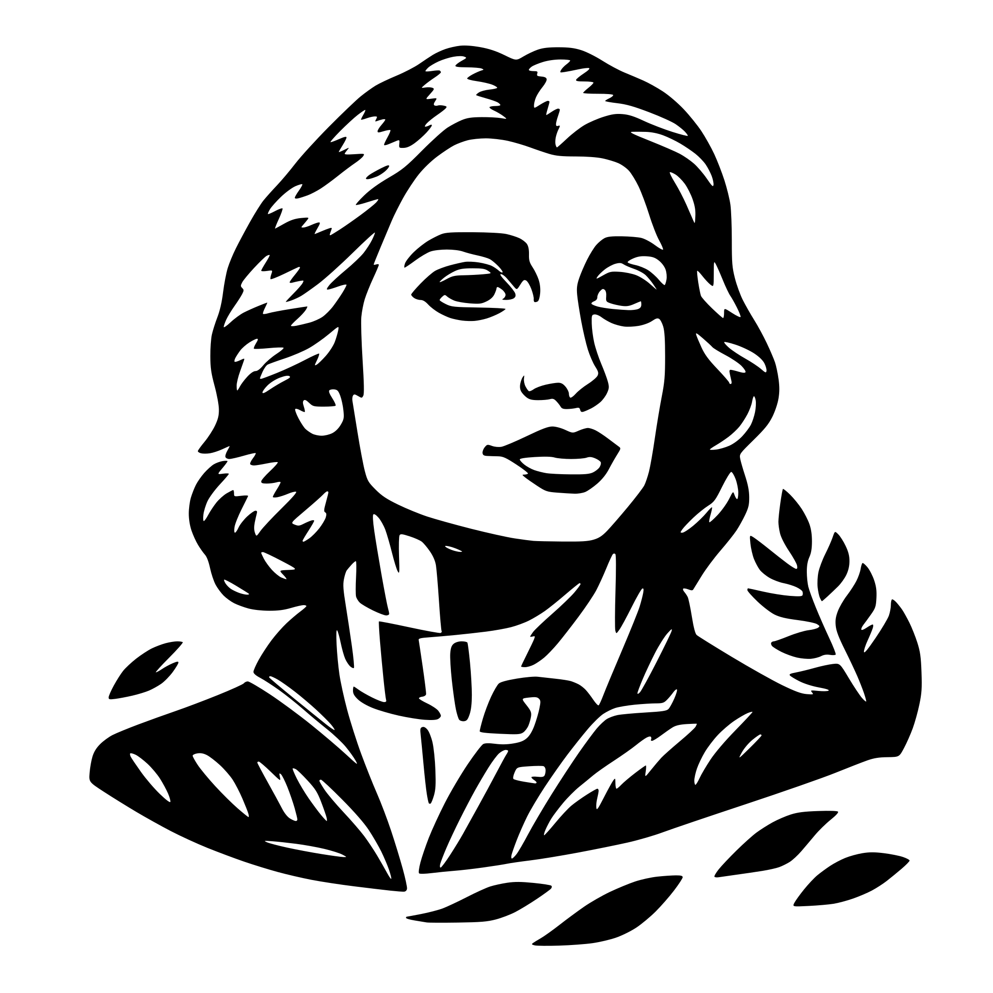 AI-generated SVG of a Сделай лотос