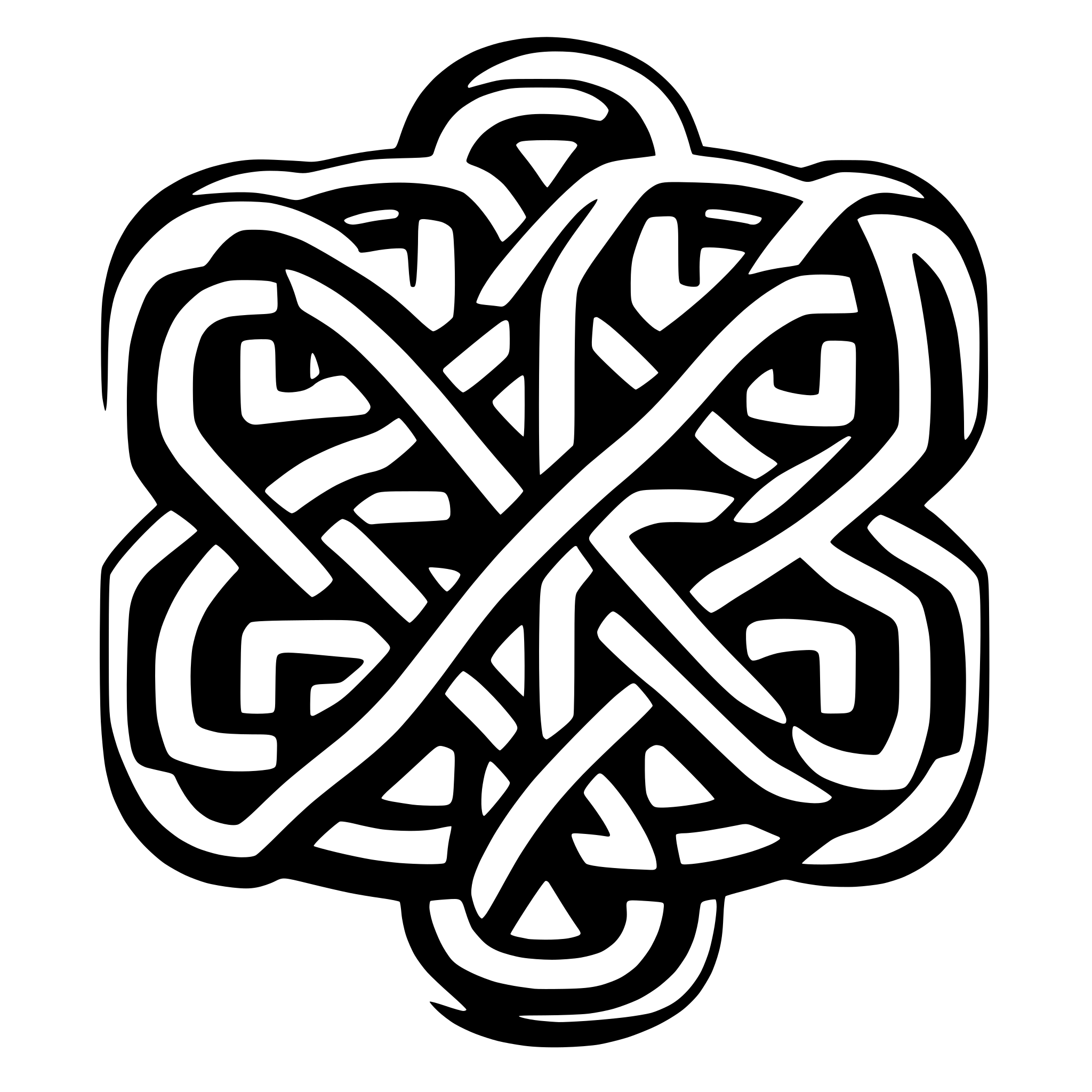 AI-generated SVG of 'celtic knot'