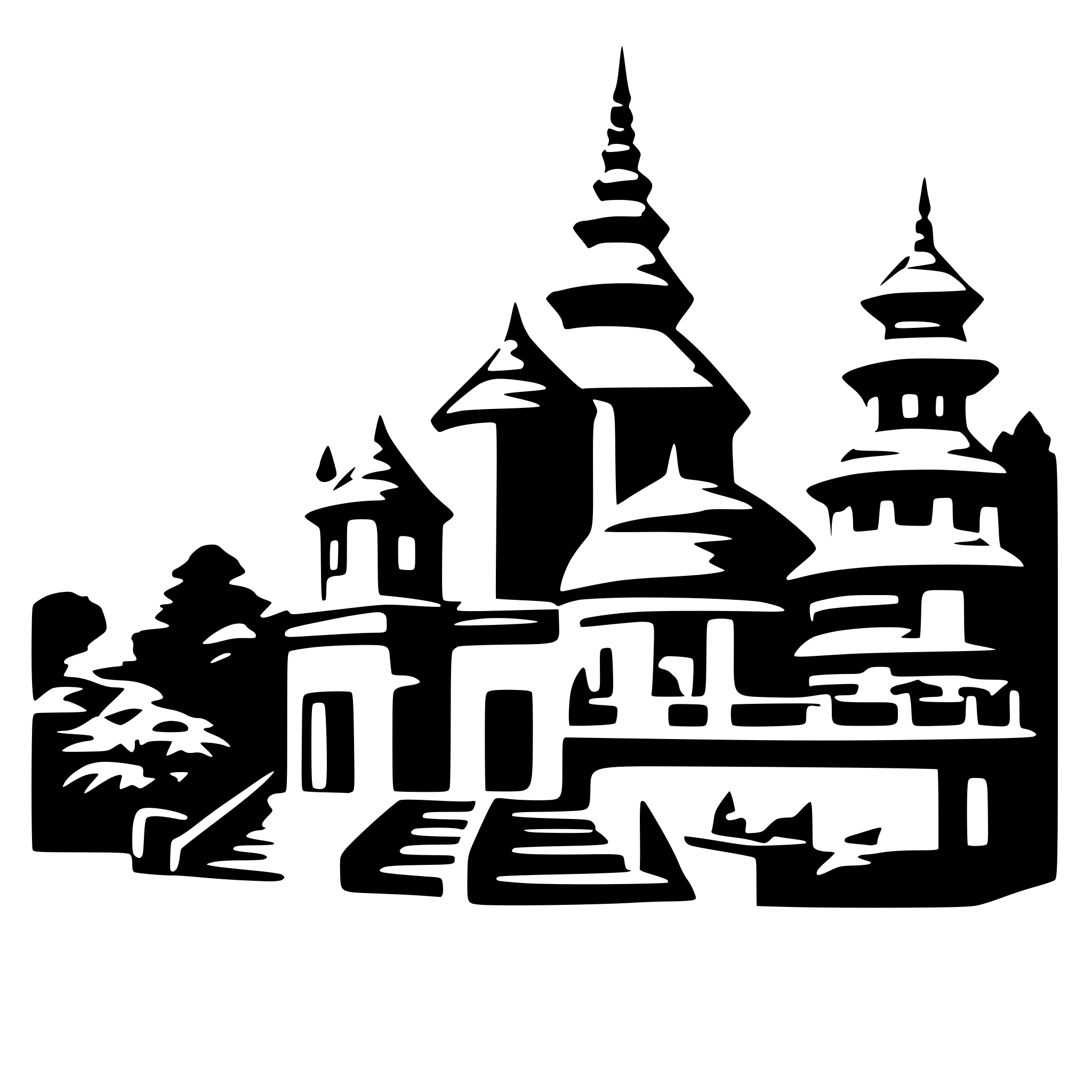 AI-generated SVG of 'Began pagoda'