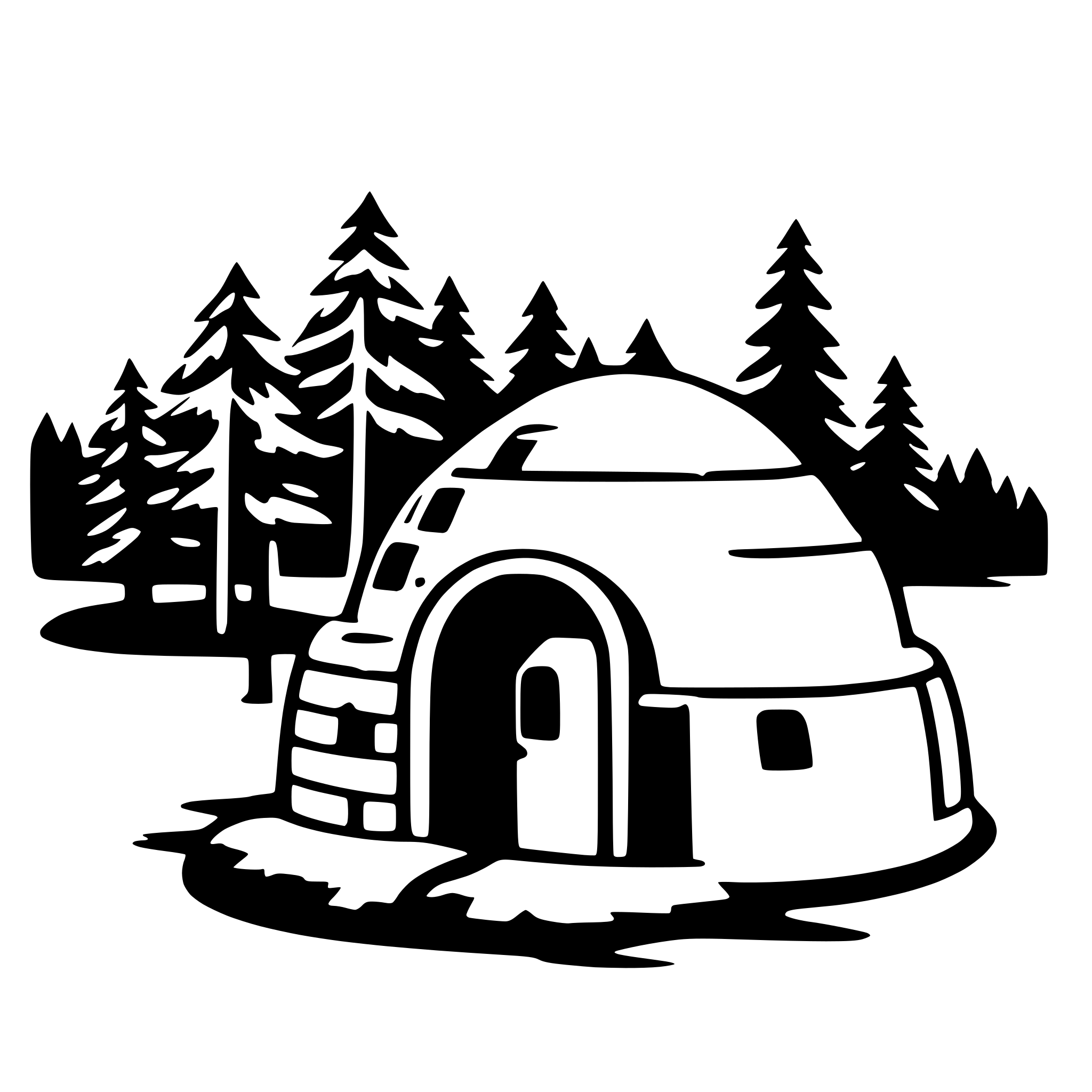 AI-generated SVG of a igloo