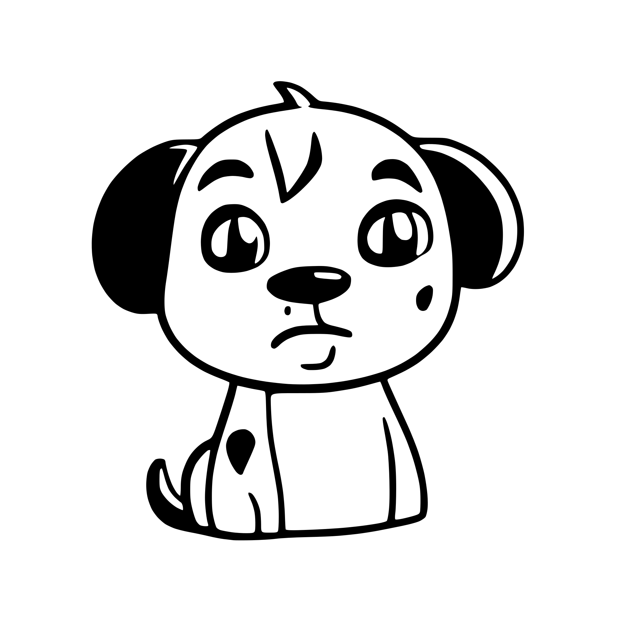 AI-generated SVG of a A grumpy dog from a cartoon with surprised face with few details AI-generated SVG of a A grumpy dog from a cartoon with surprised face with few details