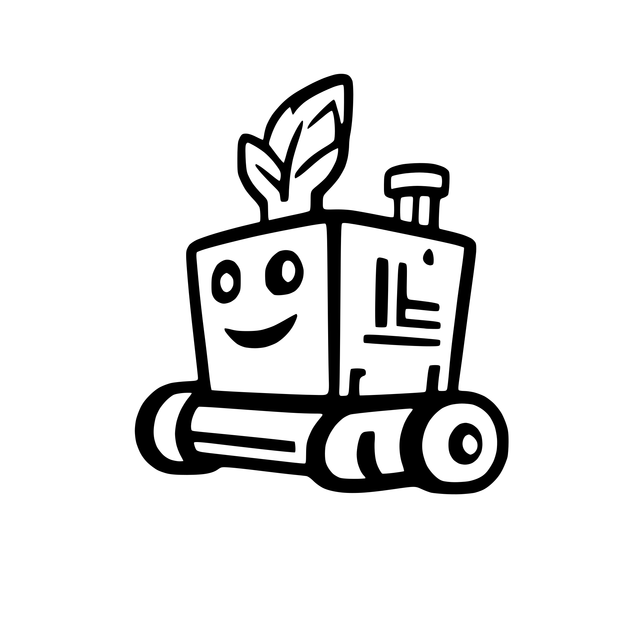 AI-generated SVG of 'log robot'
