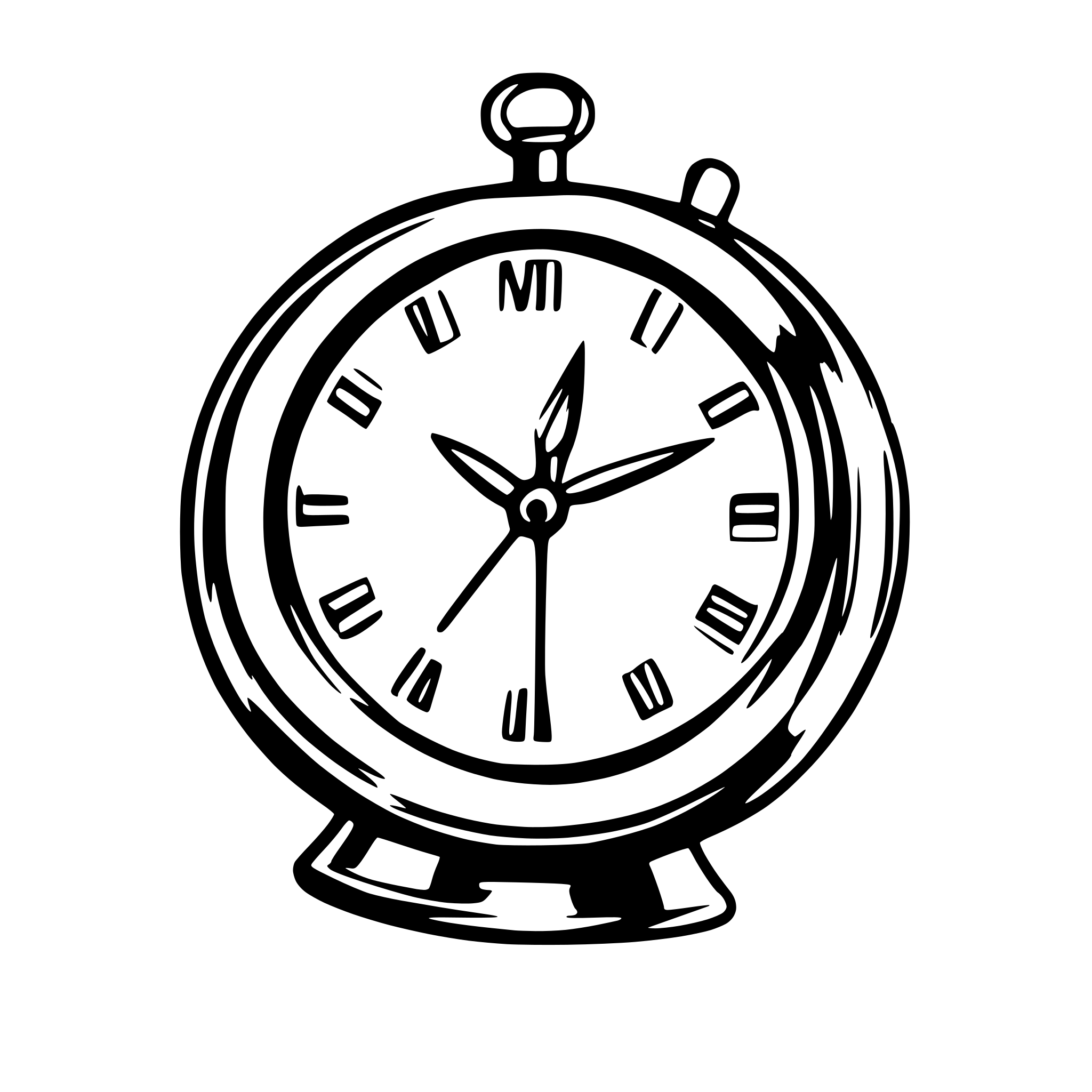 AI-generated SVG of 'clock antique'