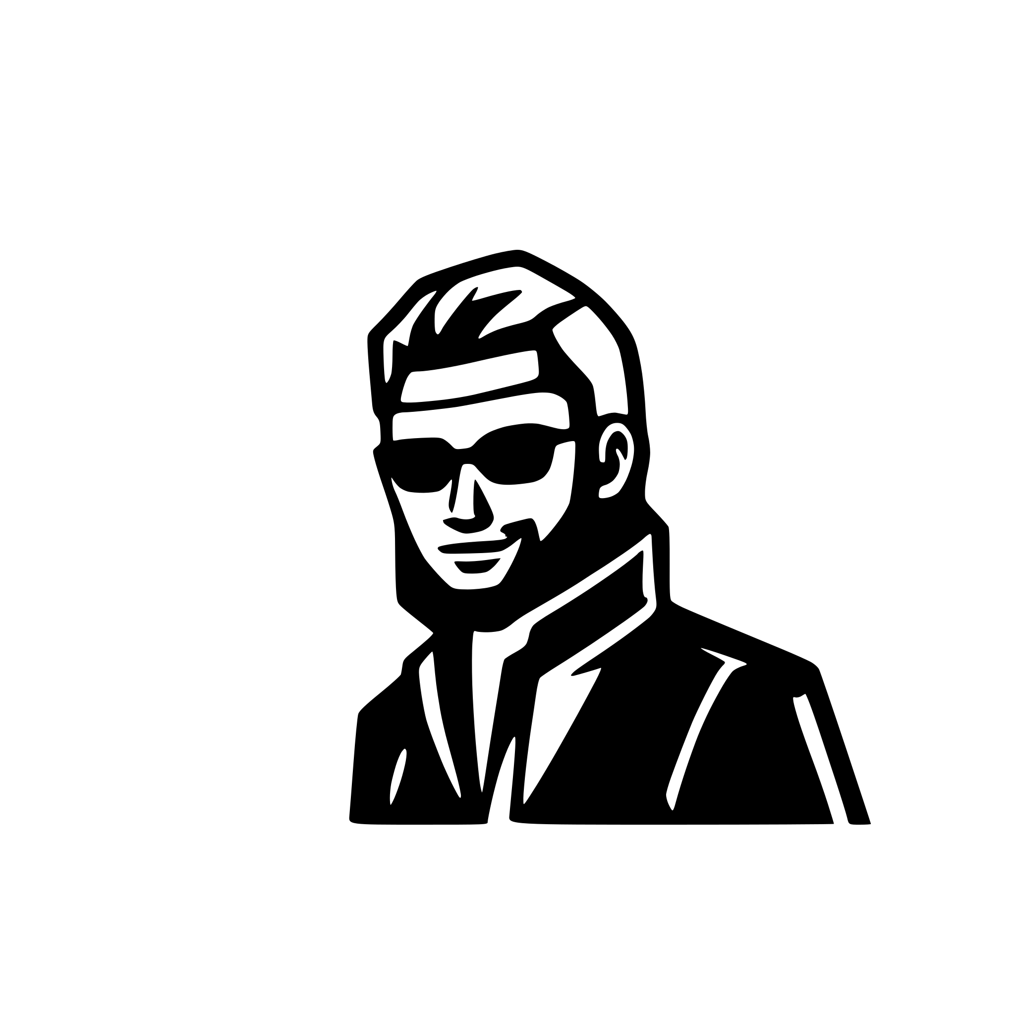 AI-generated SVG of a a logo that name  is "Reza Azimi" and blue theme