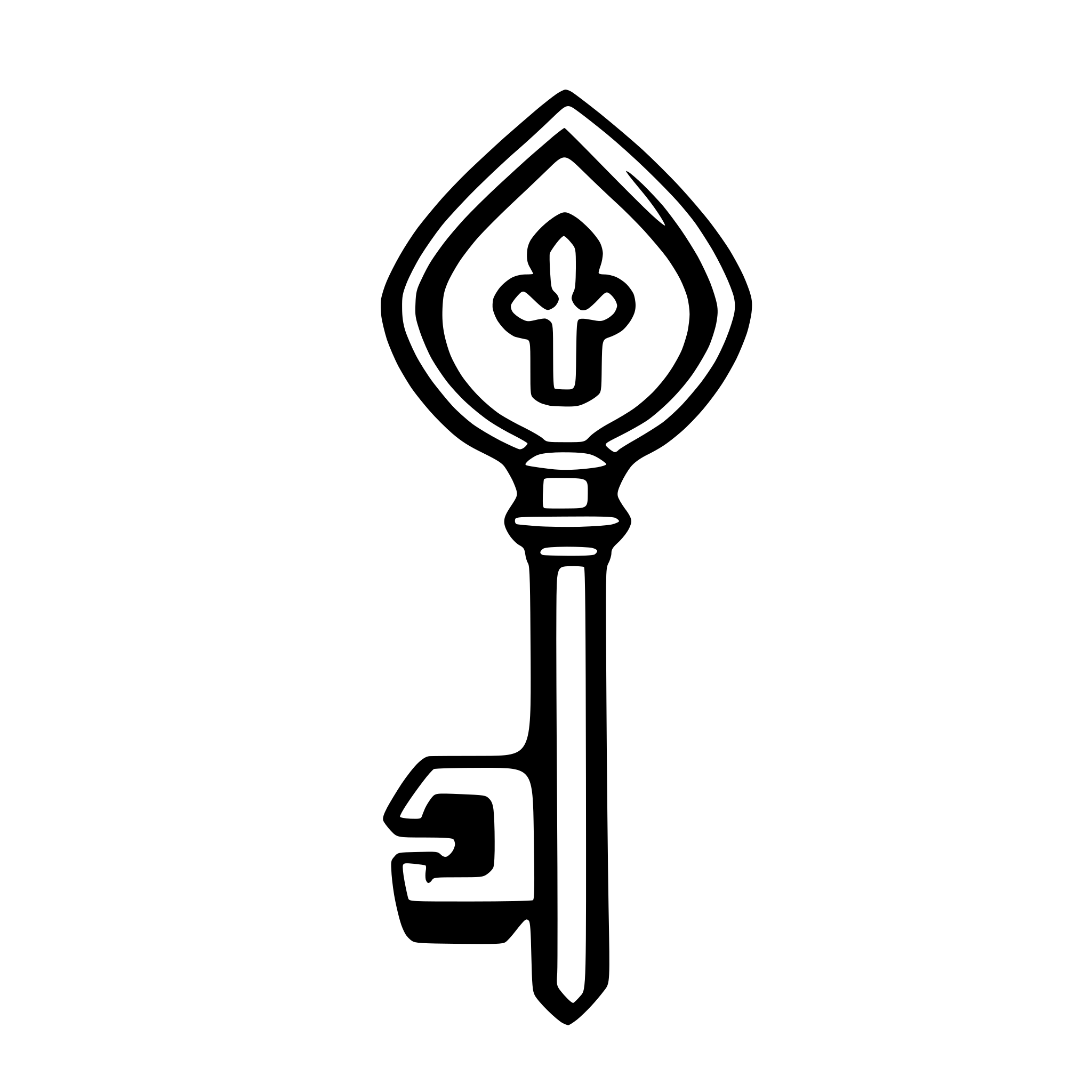 AI-generated SVG of 'key'