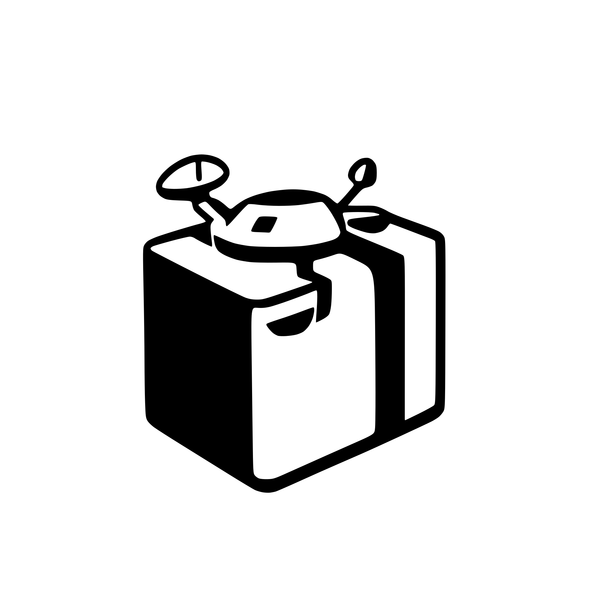 AI-generated SVG of a drone coming out a box