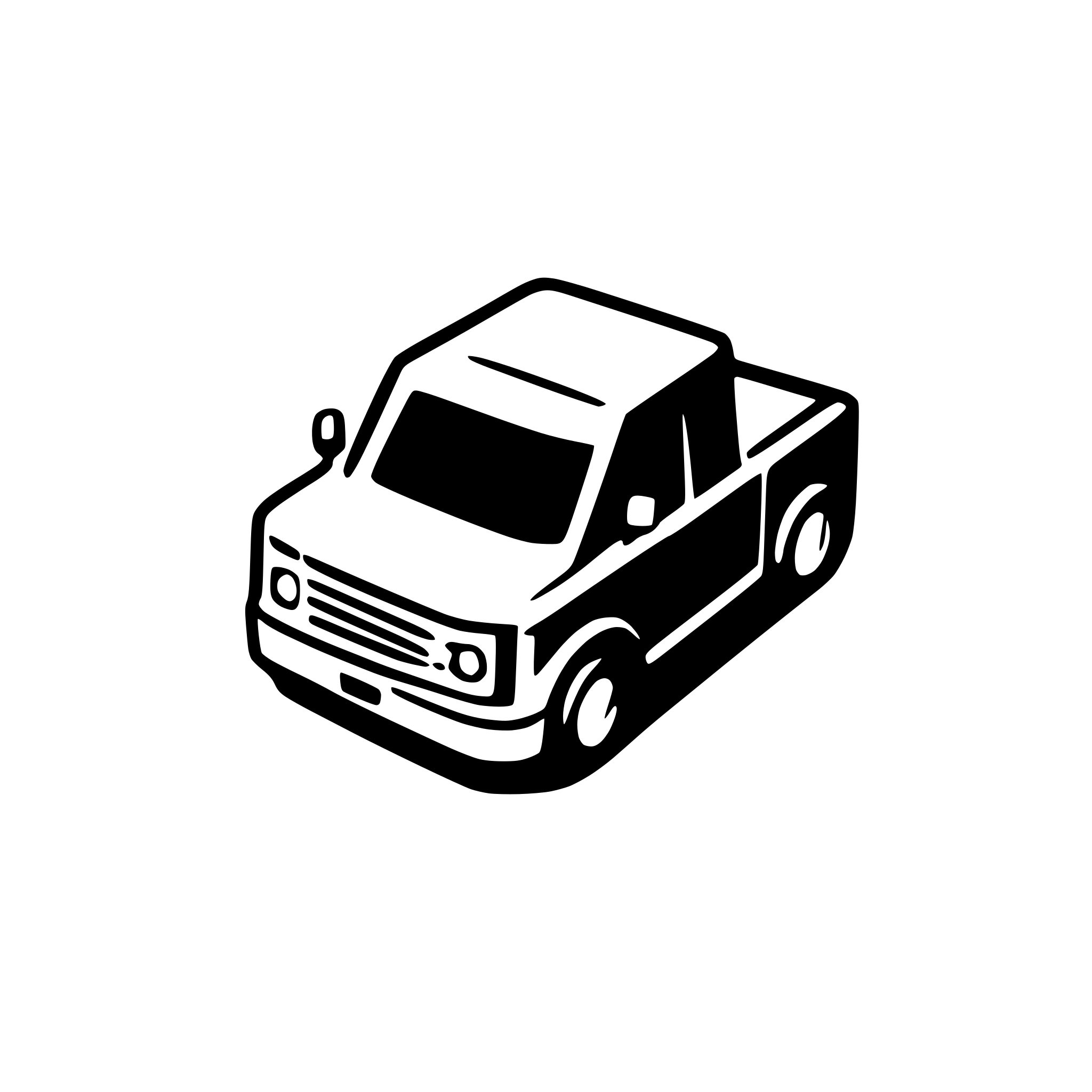 AI-generated SVG of a a pickup icon from top view