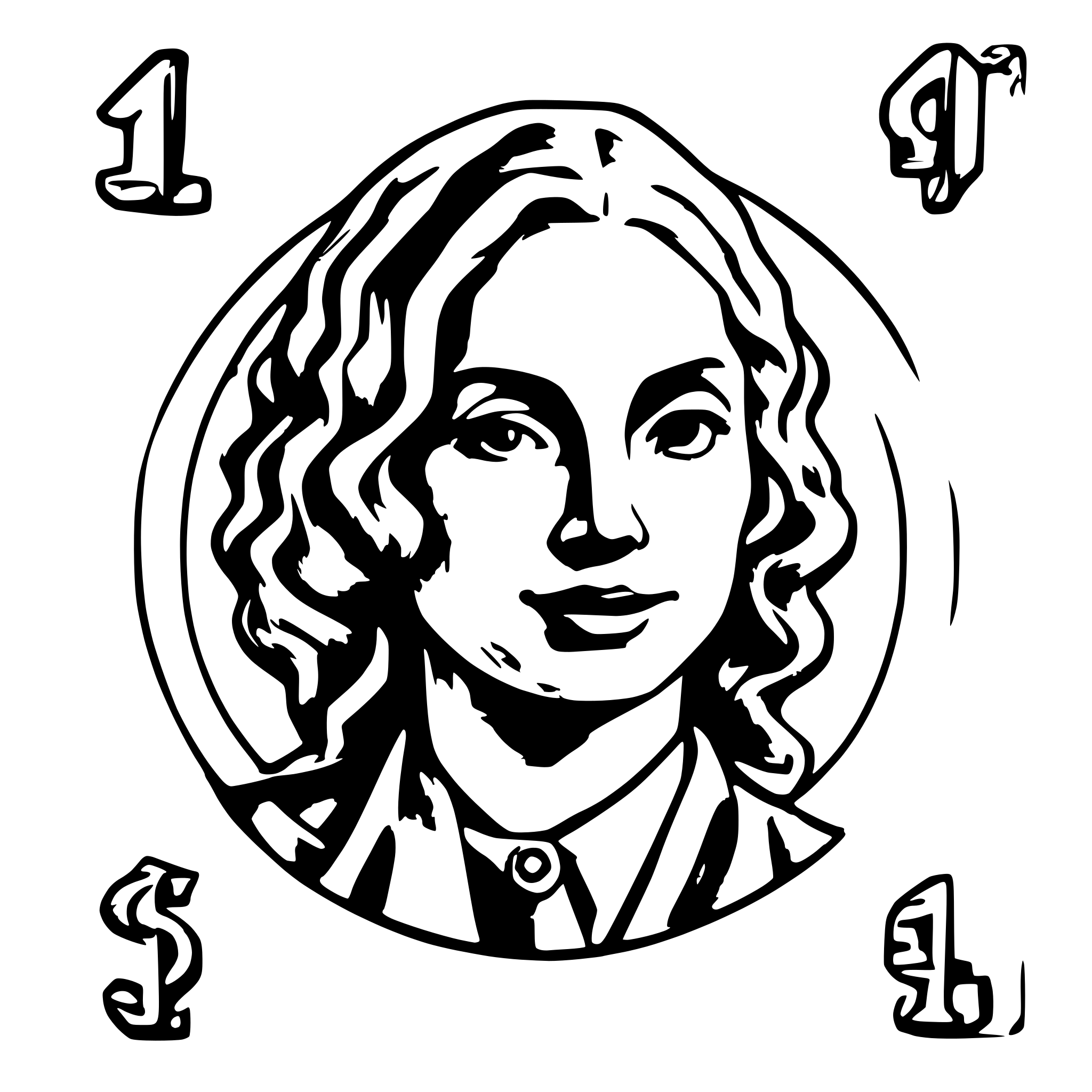 AI-generated SVG of a picture of a 1935 $1 dollar bill