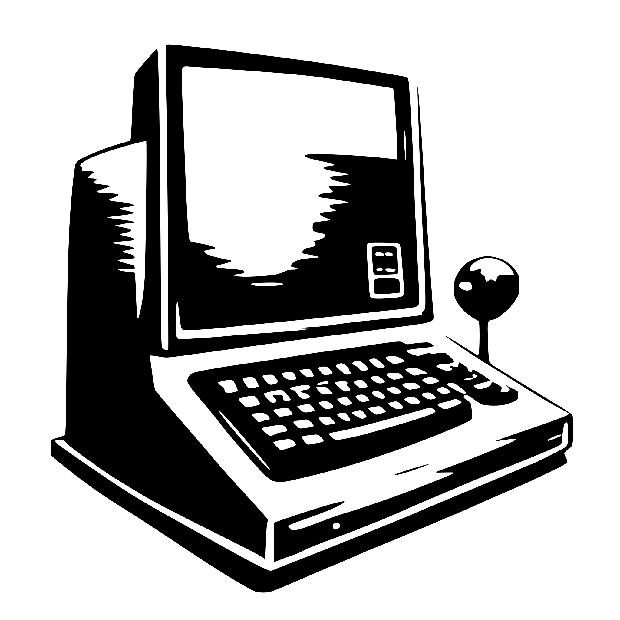 AI-generated SVG of 'old computer'