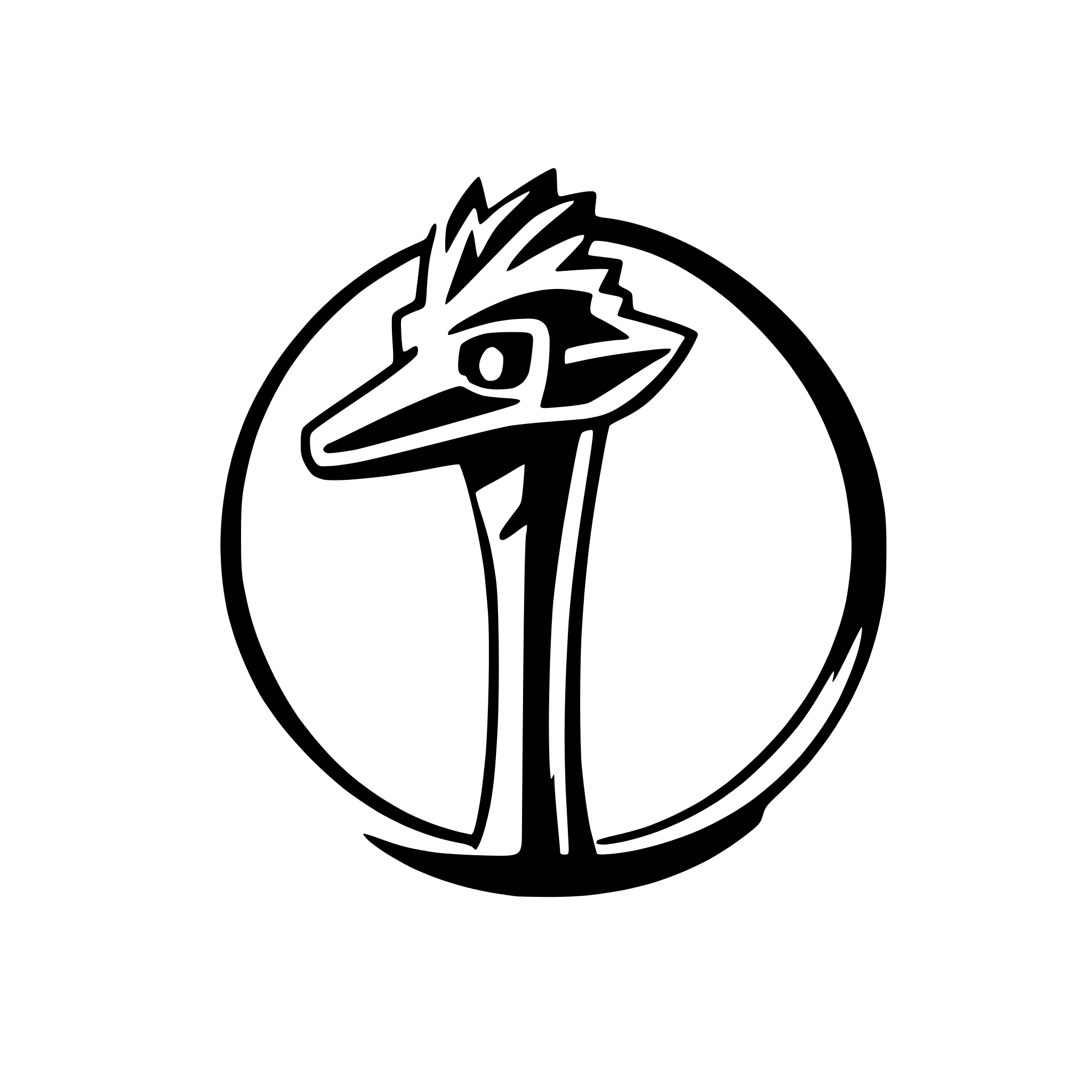 AI-generated SVG of 'An emu as a logo'