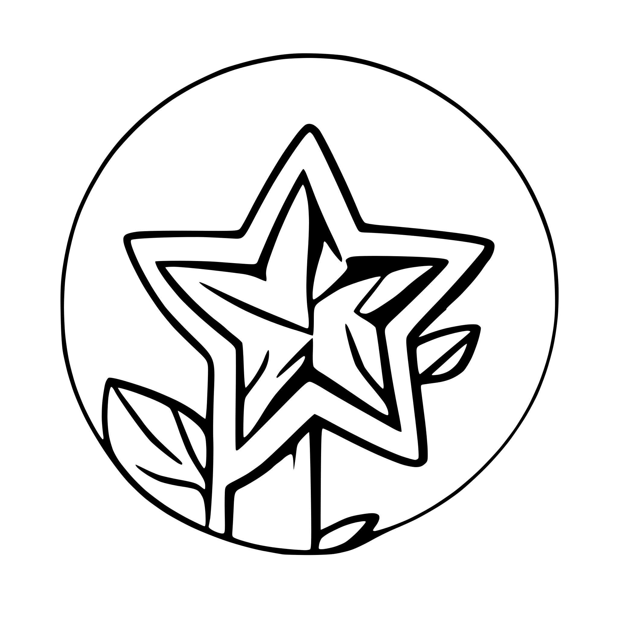 AI-generated SVG of a star