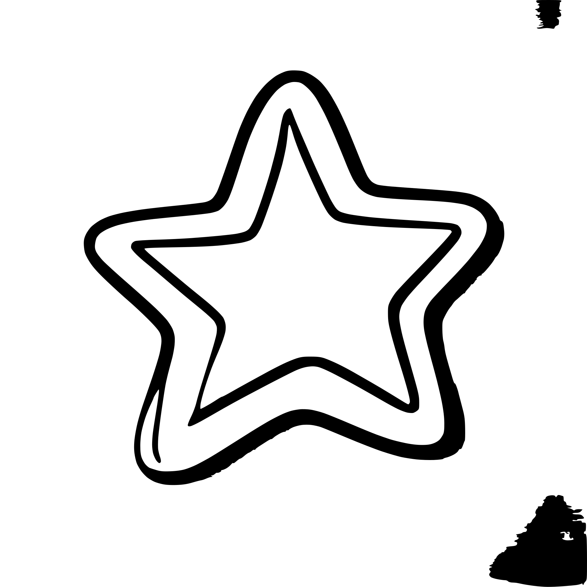 AI-generated SVG of a a shining star with many sparkles