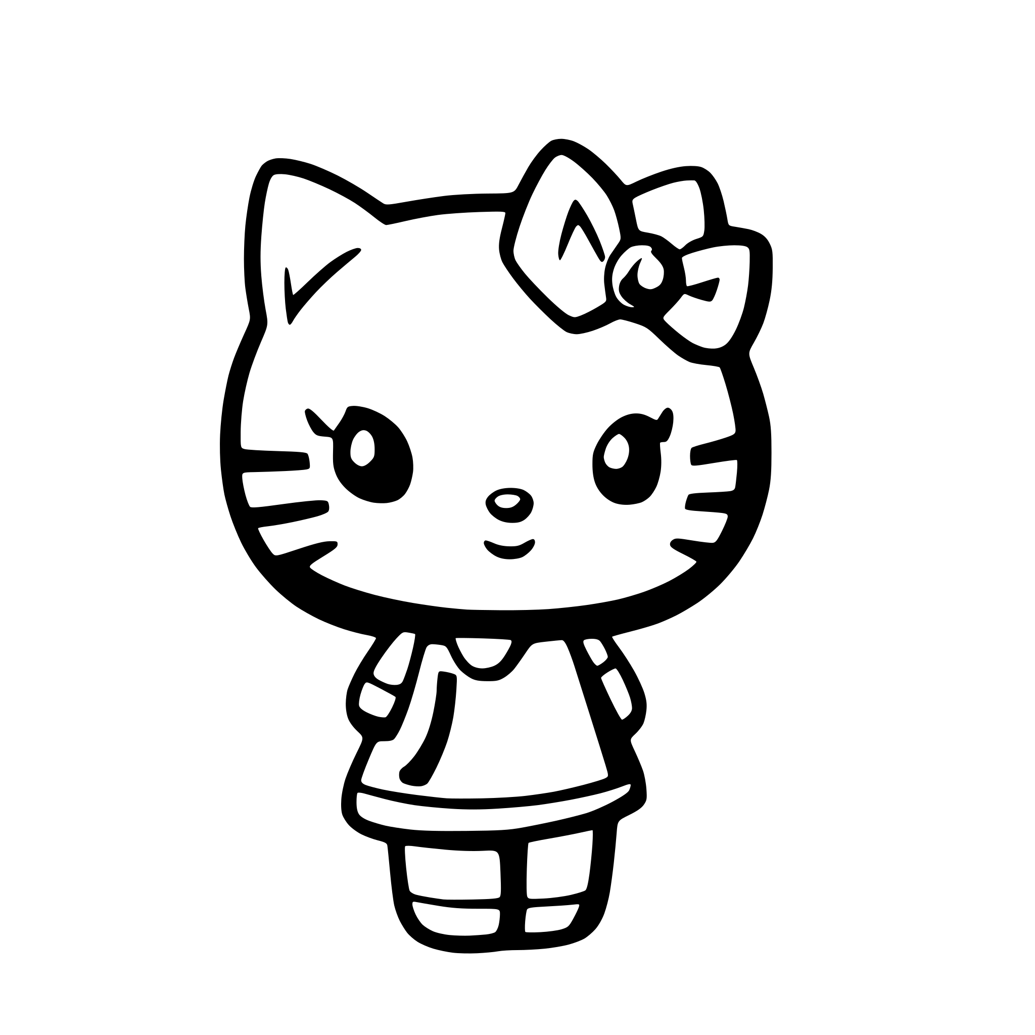 AI-generated SVG of a hello Kitty