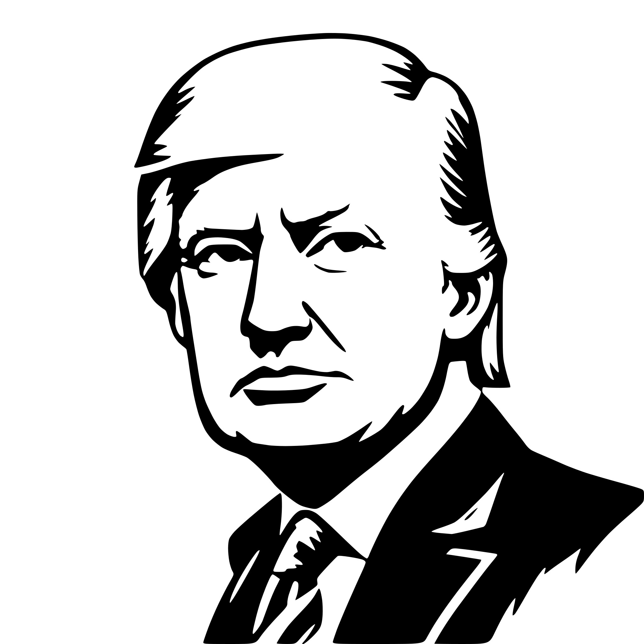 AI-generated SVG of a trump