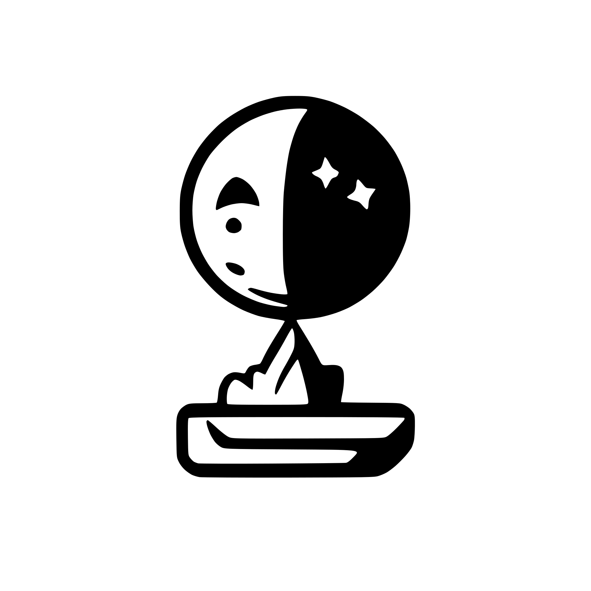 AI-generated SVG of a moon upload