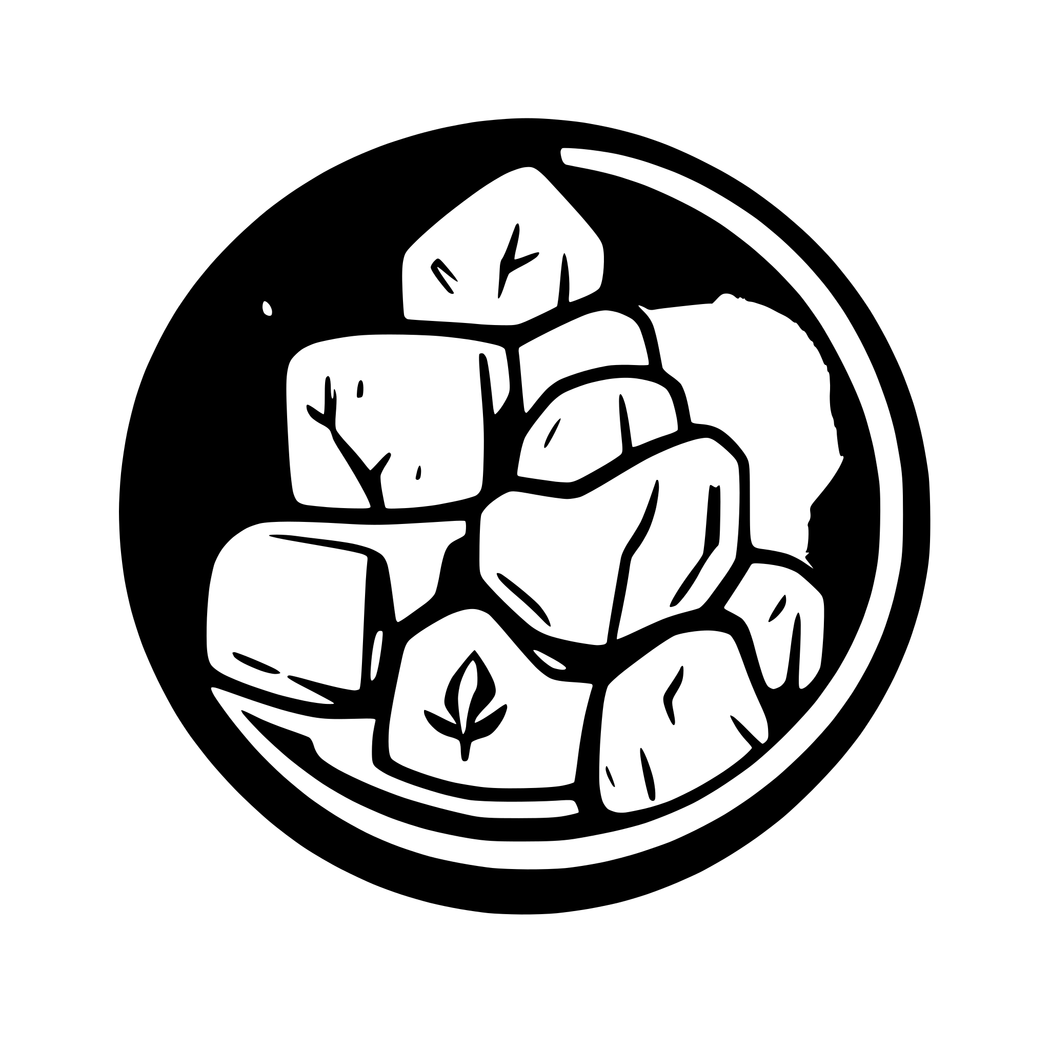 AI-generated SVG of a app logo named stone pile