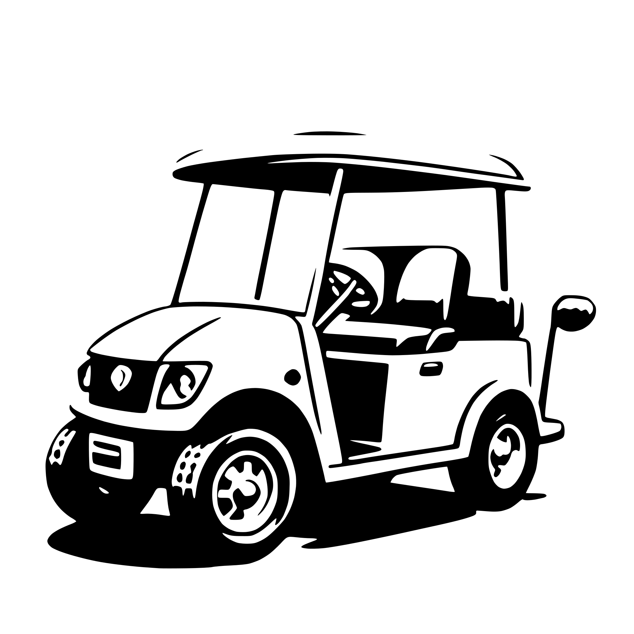 AI-generated SVG of 'golf cart'