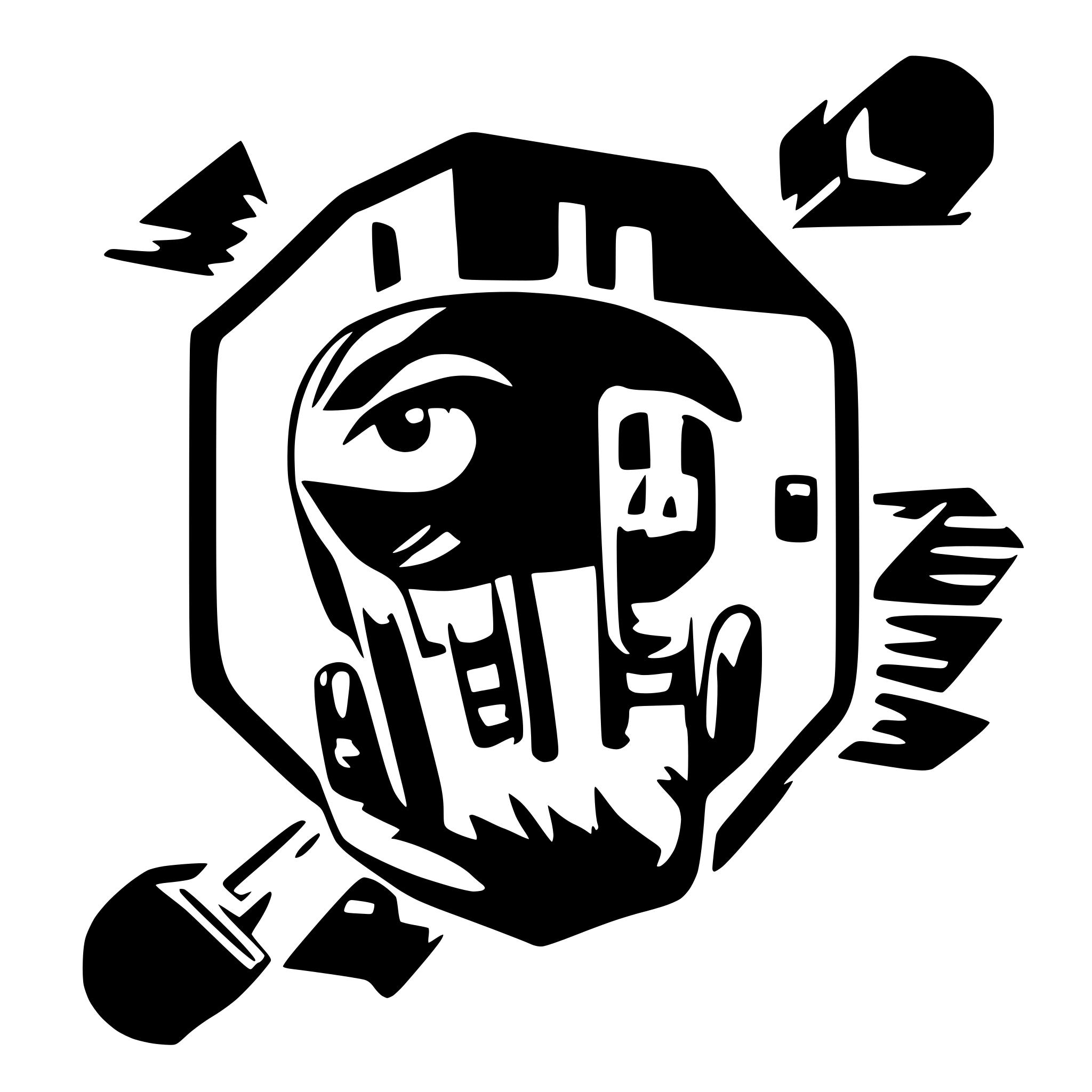 AI-generated SVG of 'say hey to web'