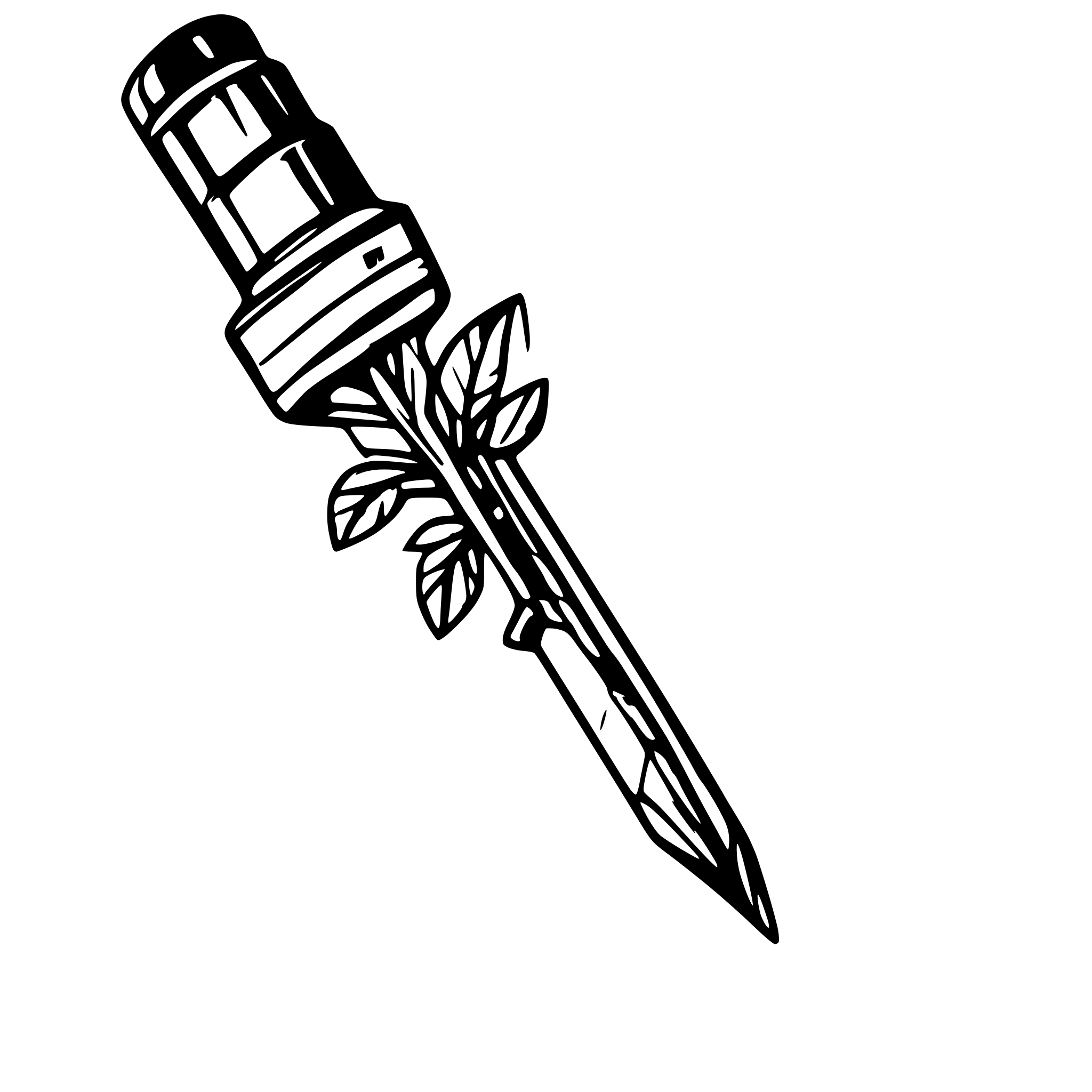 AI-generated SVG of a syringe