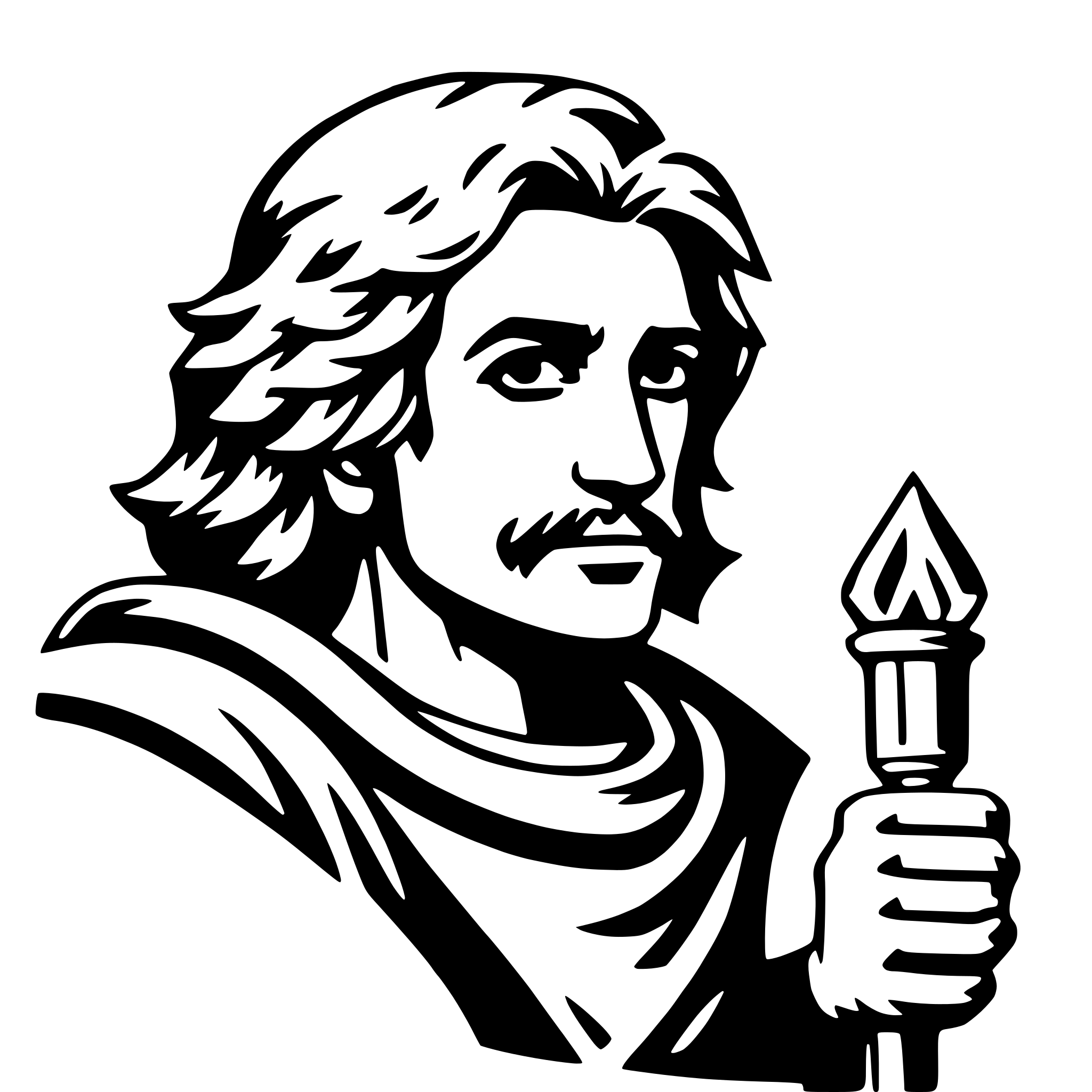 AI-generated SVG of a hephaestus