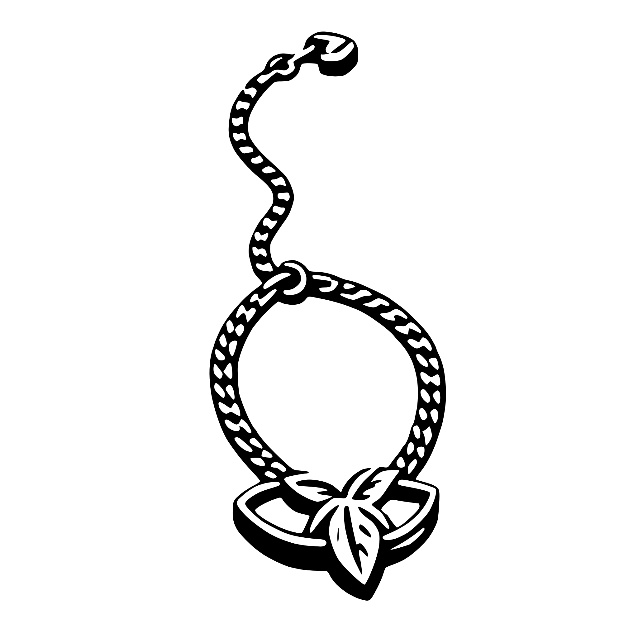 AI-generated SVG of a anklet