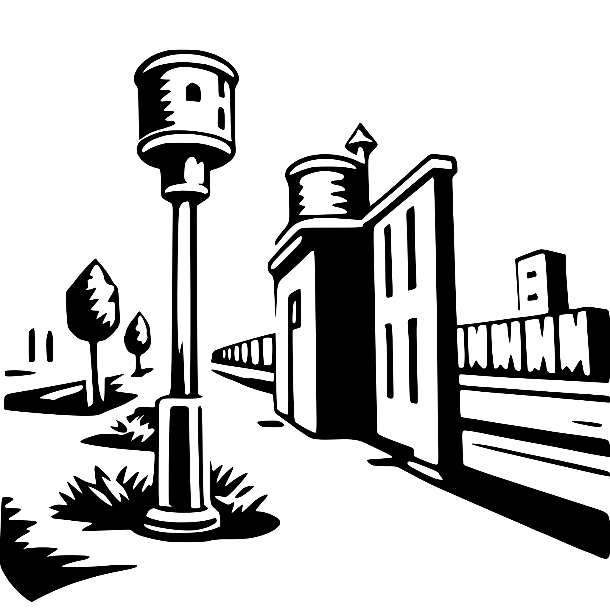 AI-generated SVG of a urban exploration graffiti