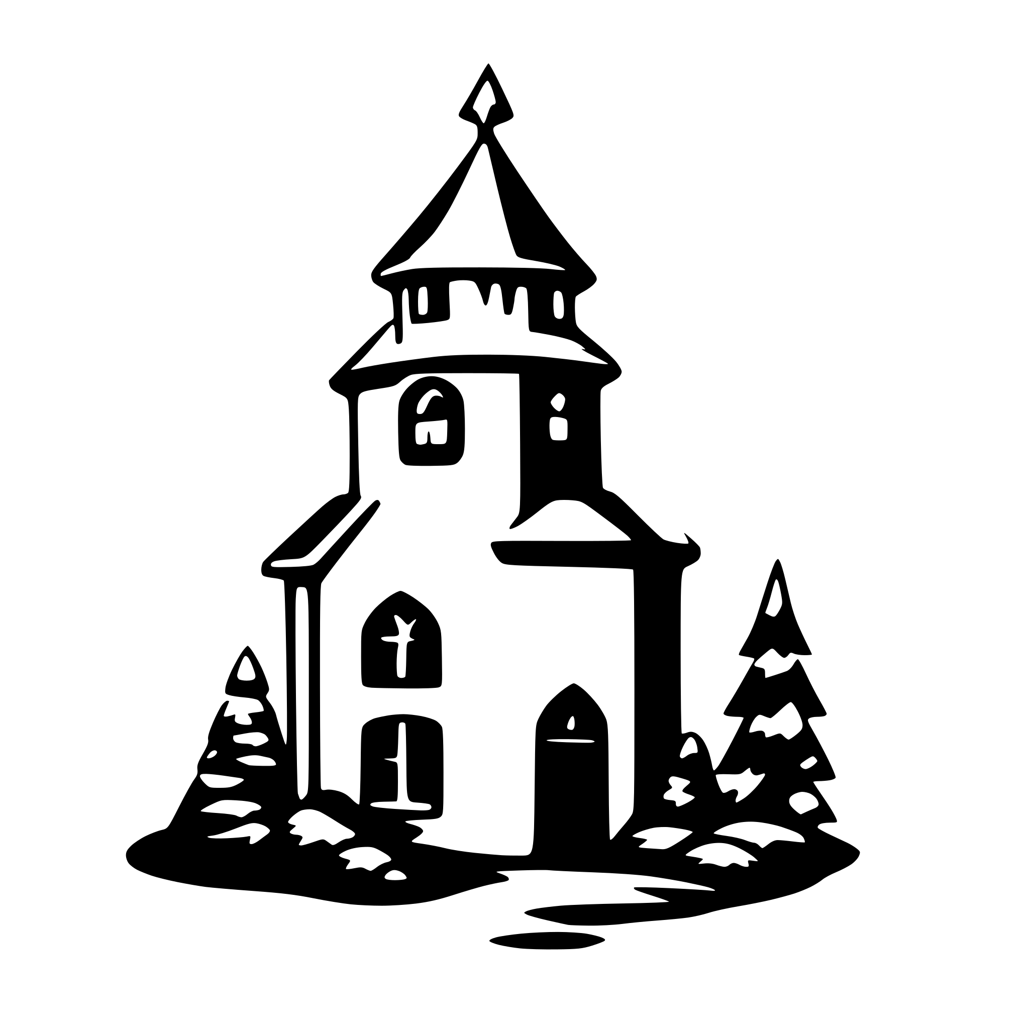 AI-generated SVG of a christmas