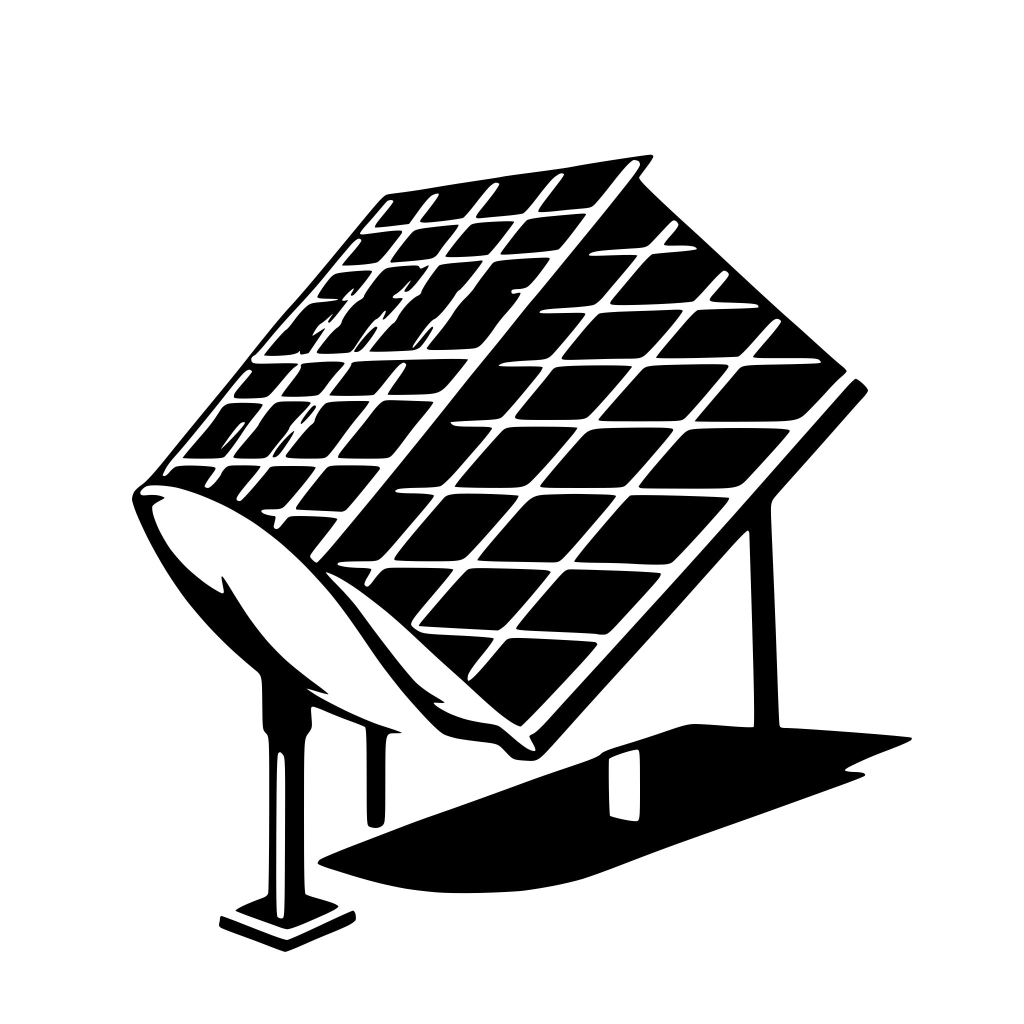 AI-generated SVG of a solar panel symbol for architecture poster