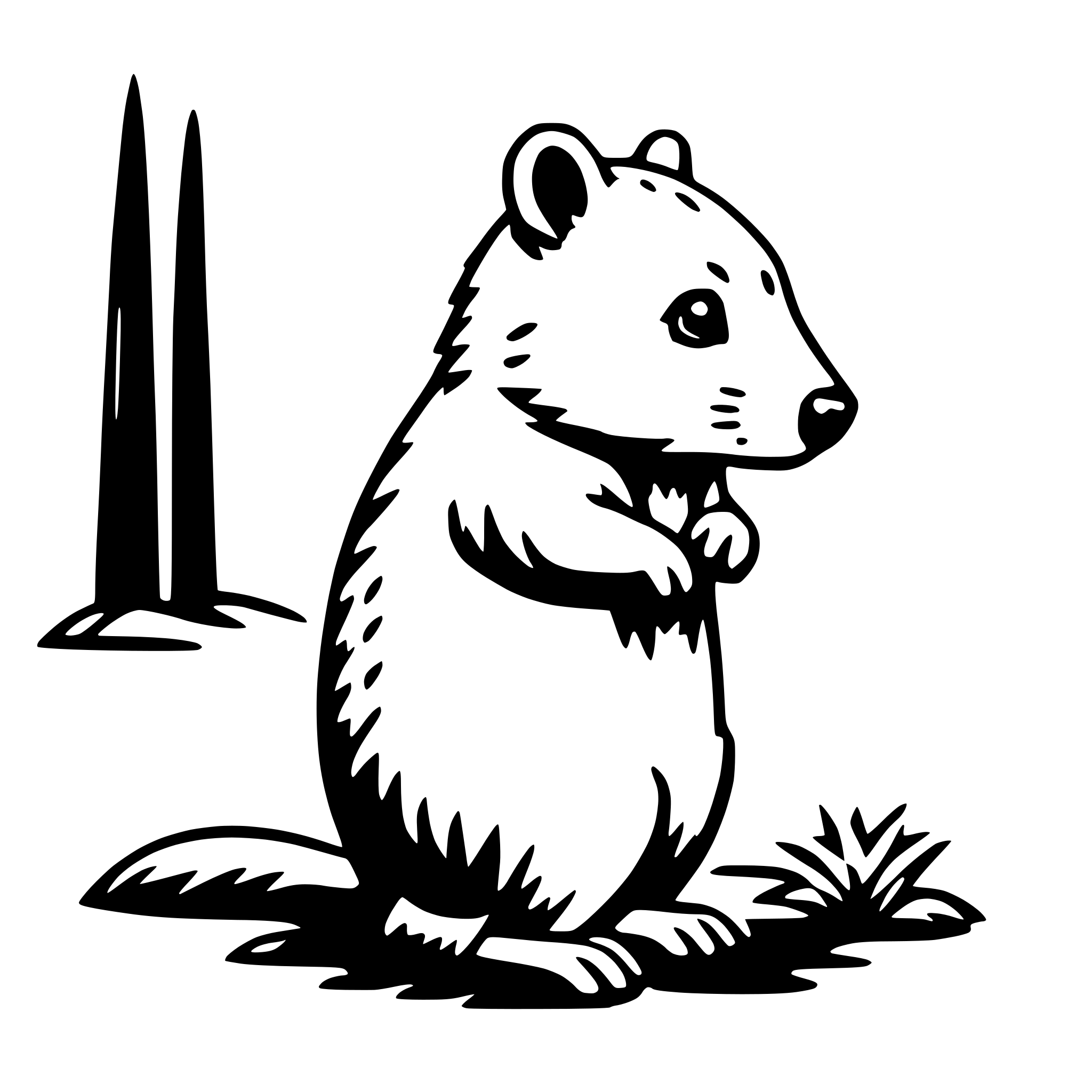 AI-generated SVG of 'quokka'
