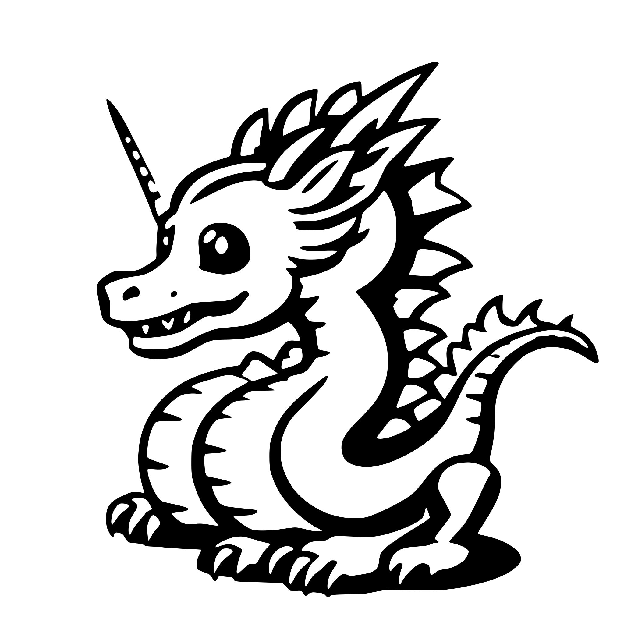 AI-generated SVG of 'cute Japanese dragon'