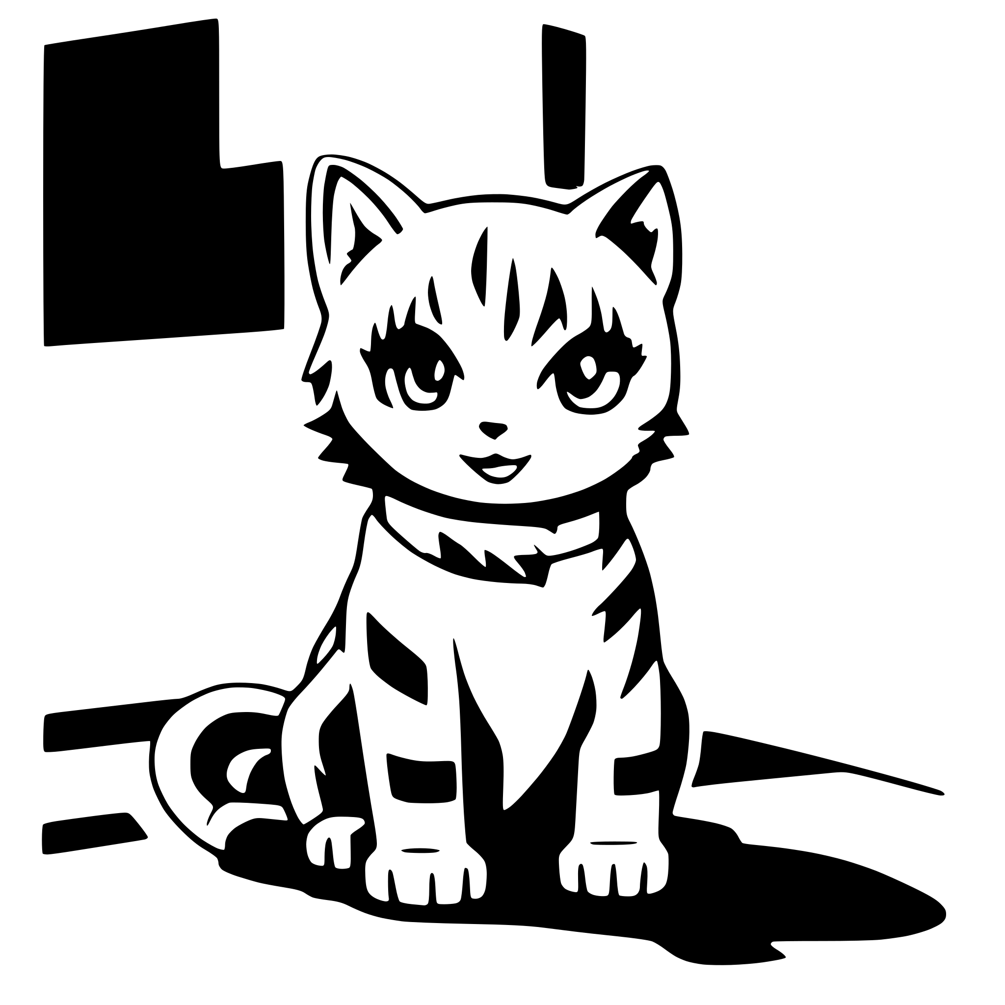 AI-generated SVG of 'cat'