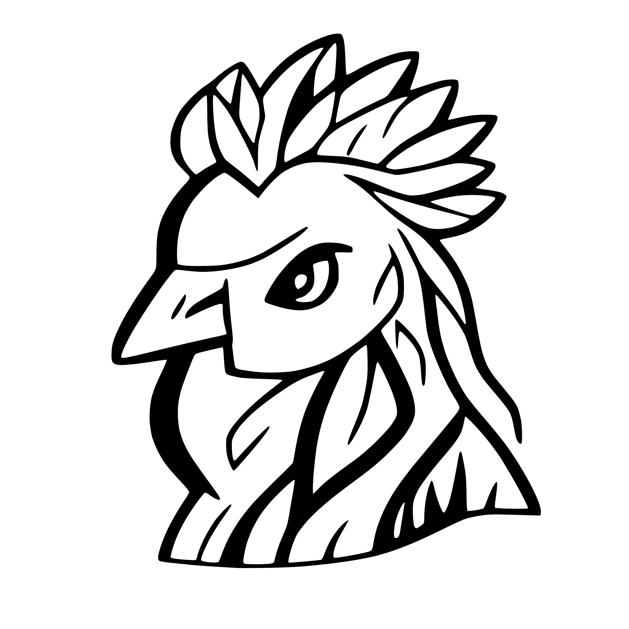 AI-generated SVG of a cock