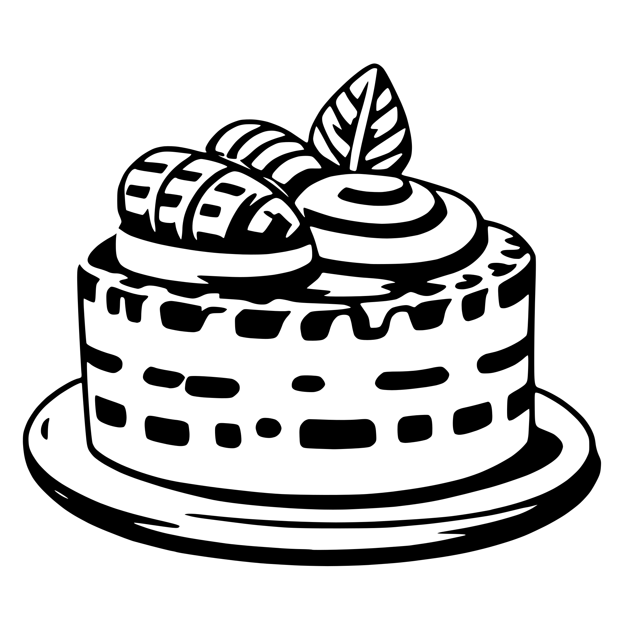 AI-generated SVG of a pastry