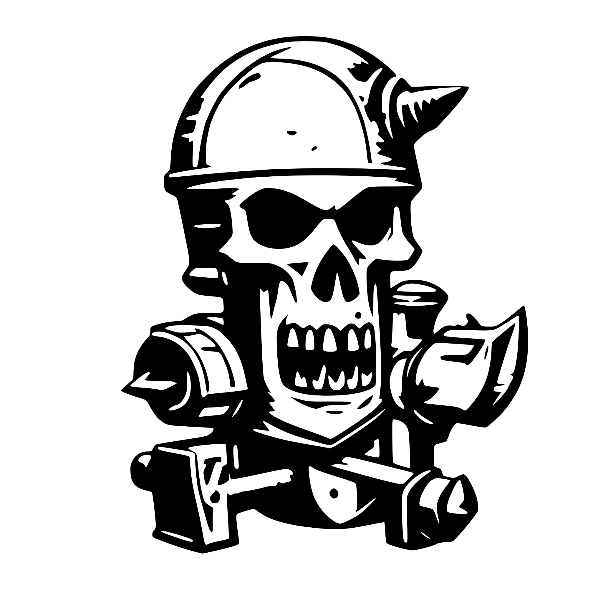 AI-generated SVG of a a warhammer