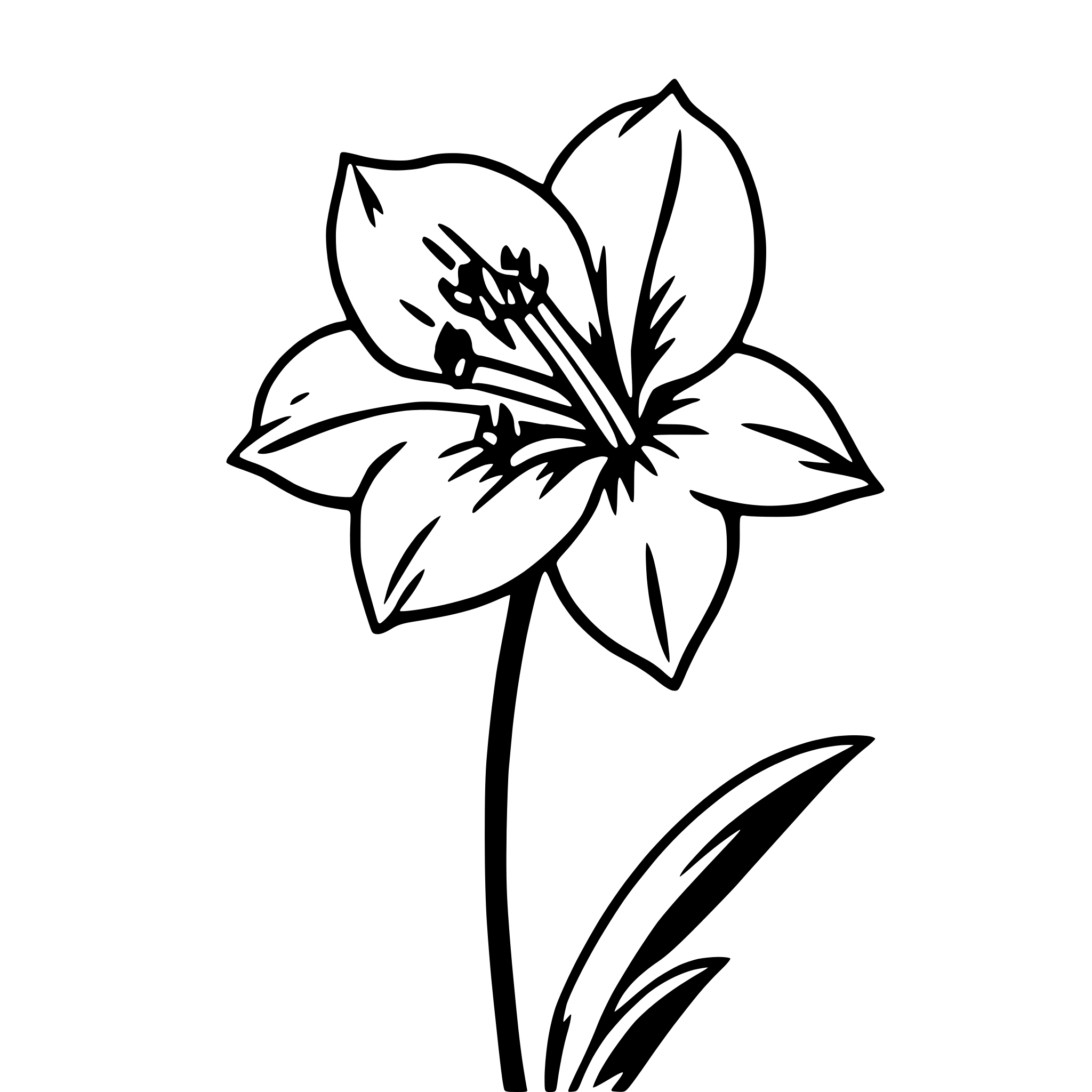 AI-generated SVG of 'amaryllis'