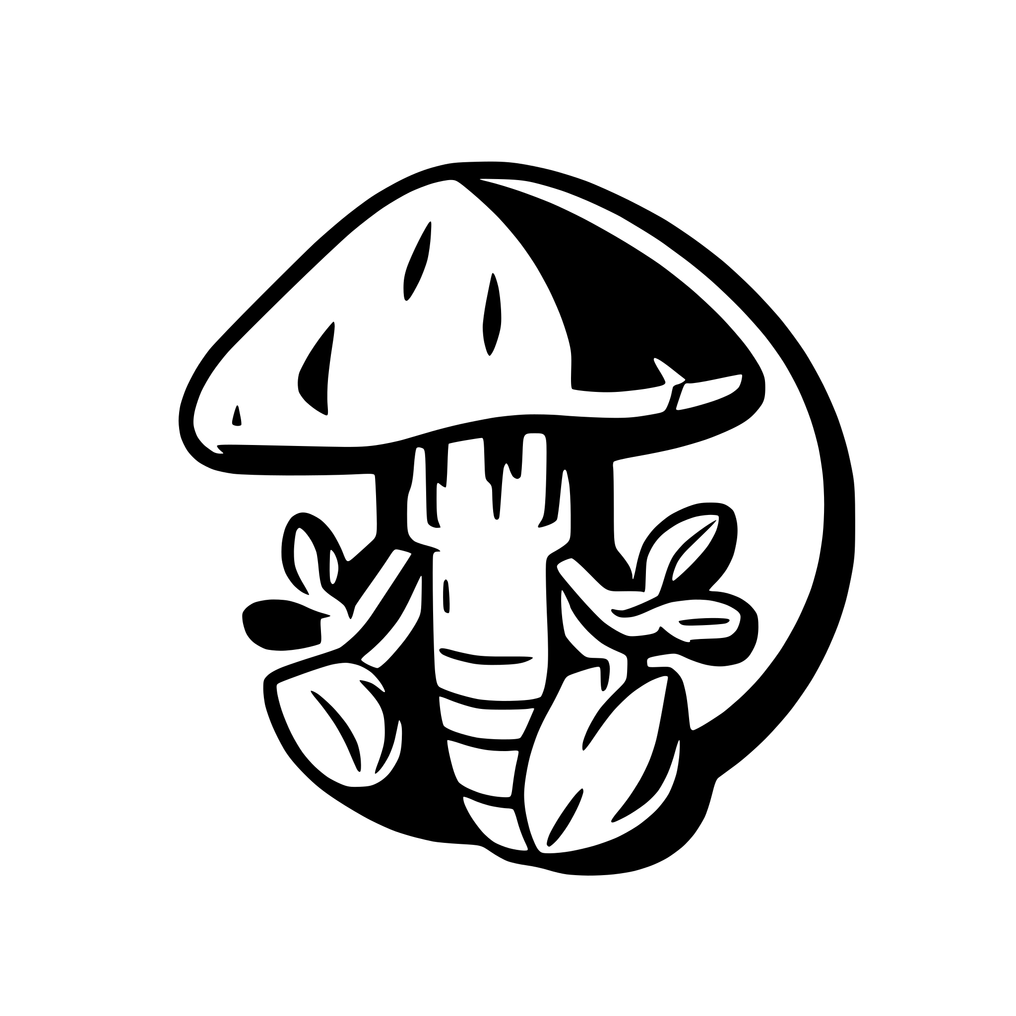 AI-generated SVG of 'lobster as a mushroom'