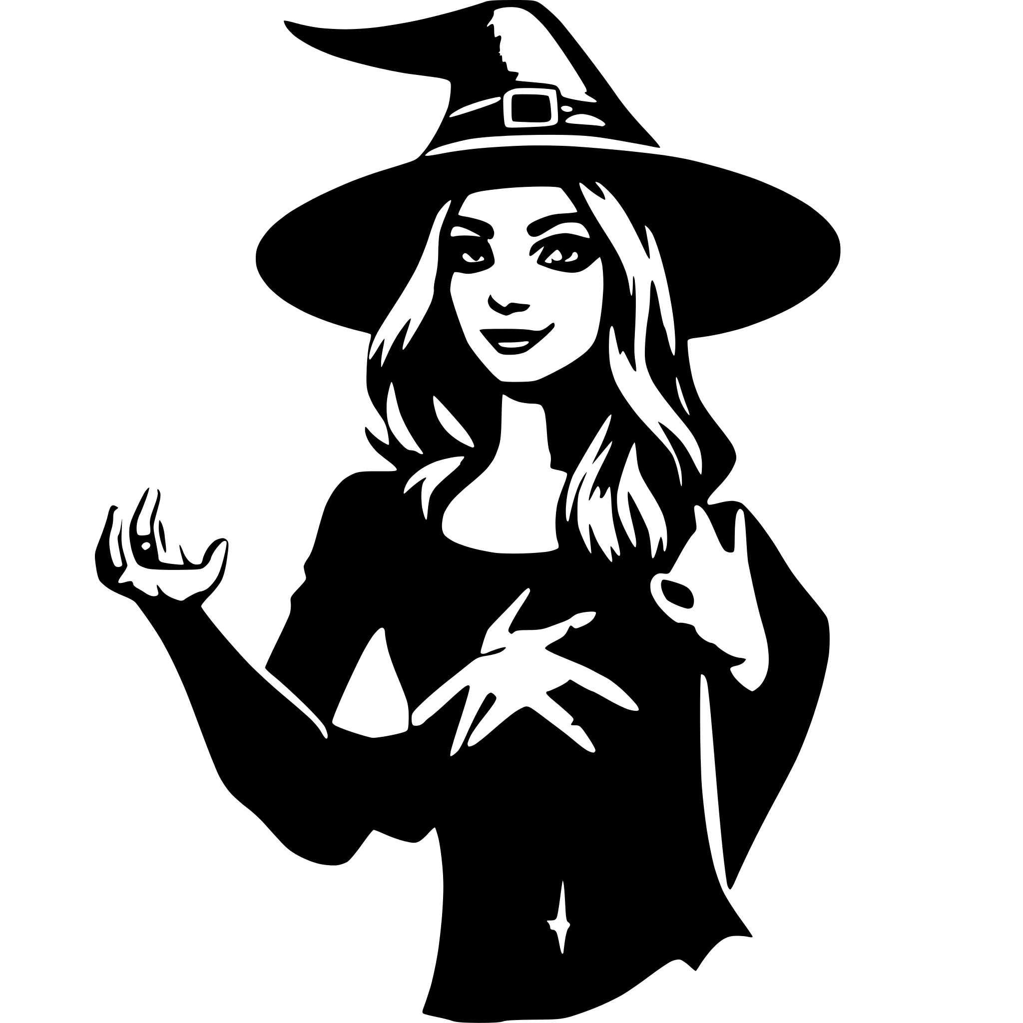 AI-generated SVG of a make simple witch with animation and gradient AI-generated SVG of a make simple witch with animation and gradient
