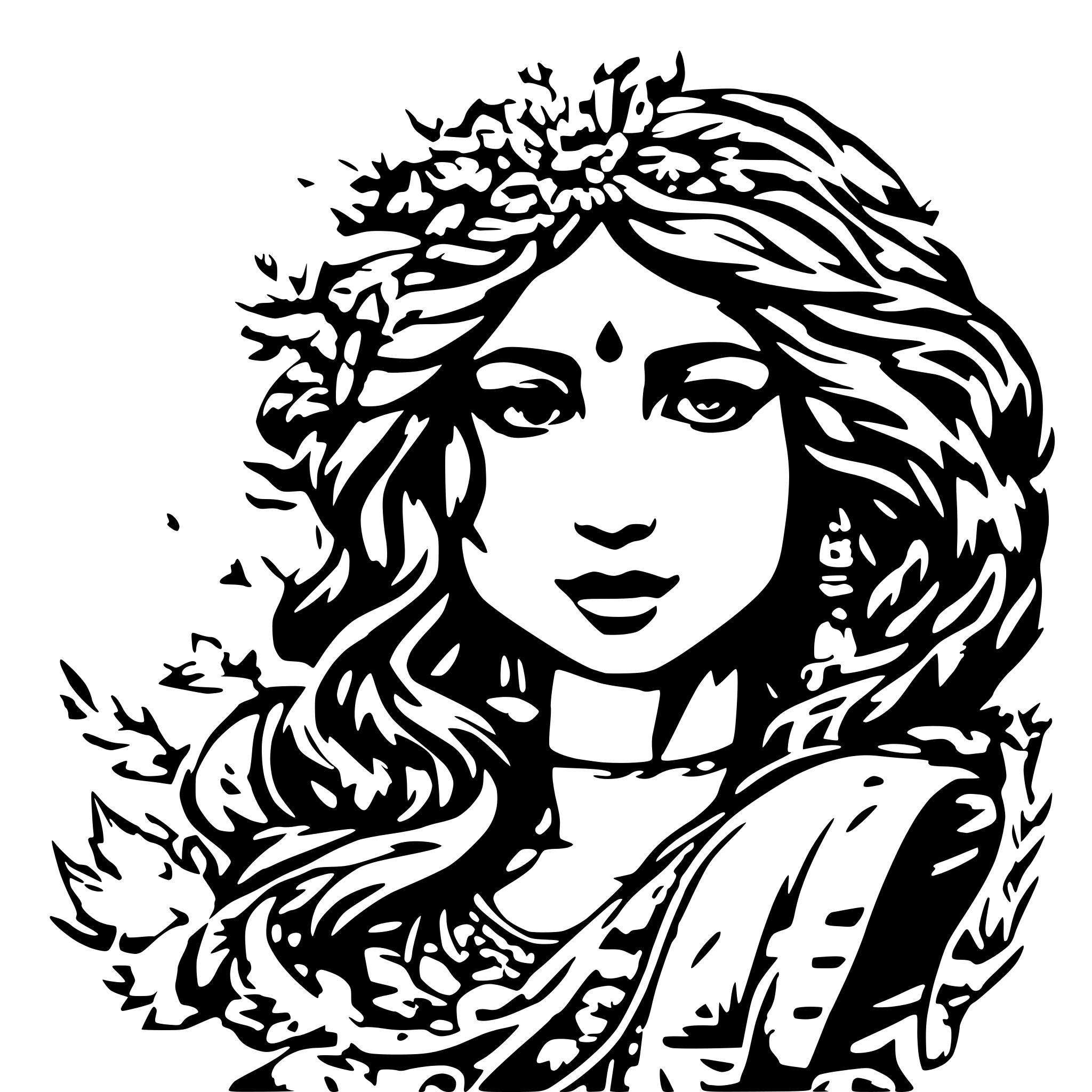 AI-generated SVG of a Maa shailaputri