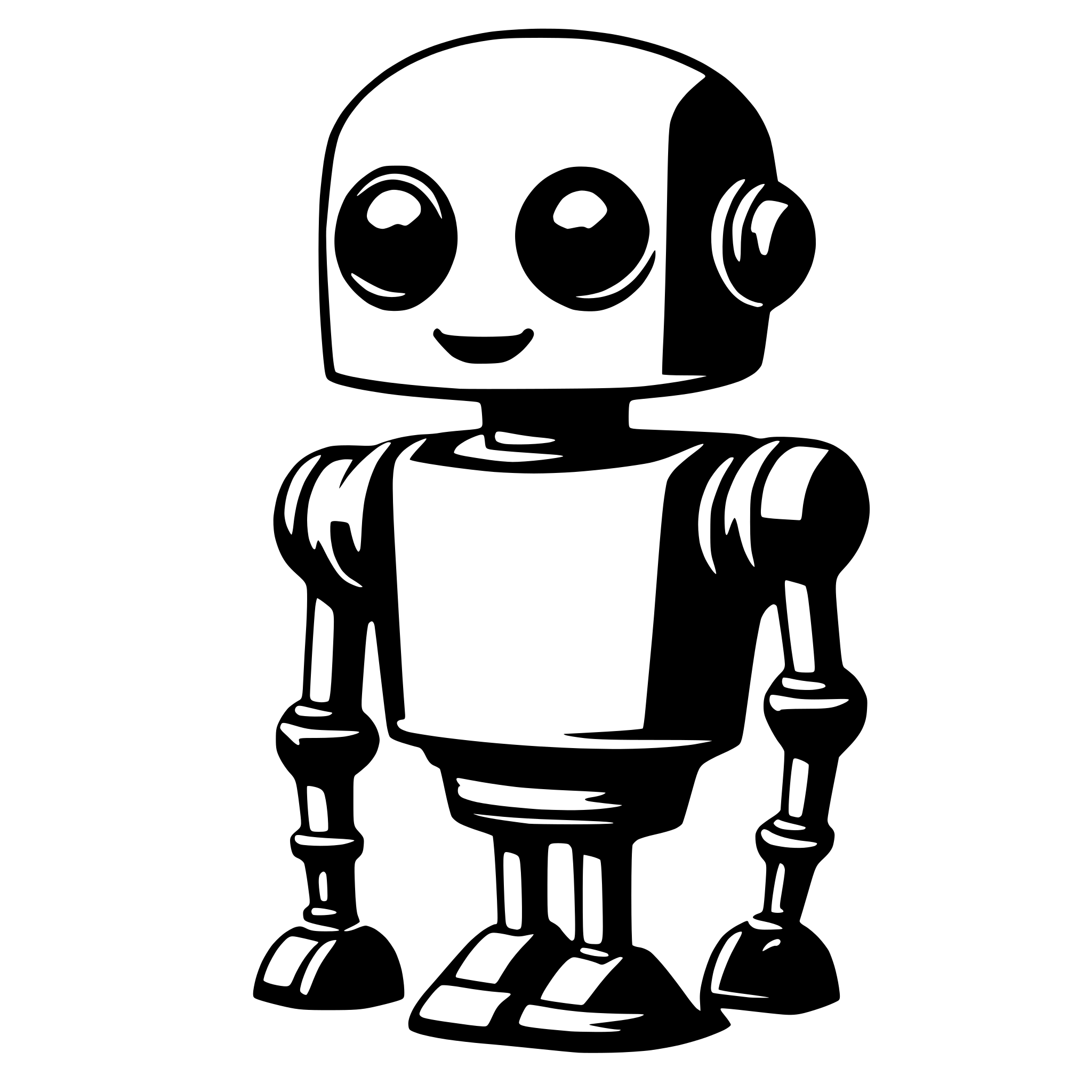 AI-generated SVG of a bot